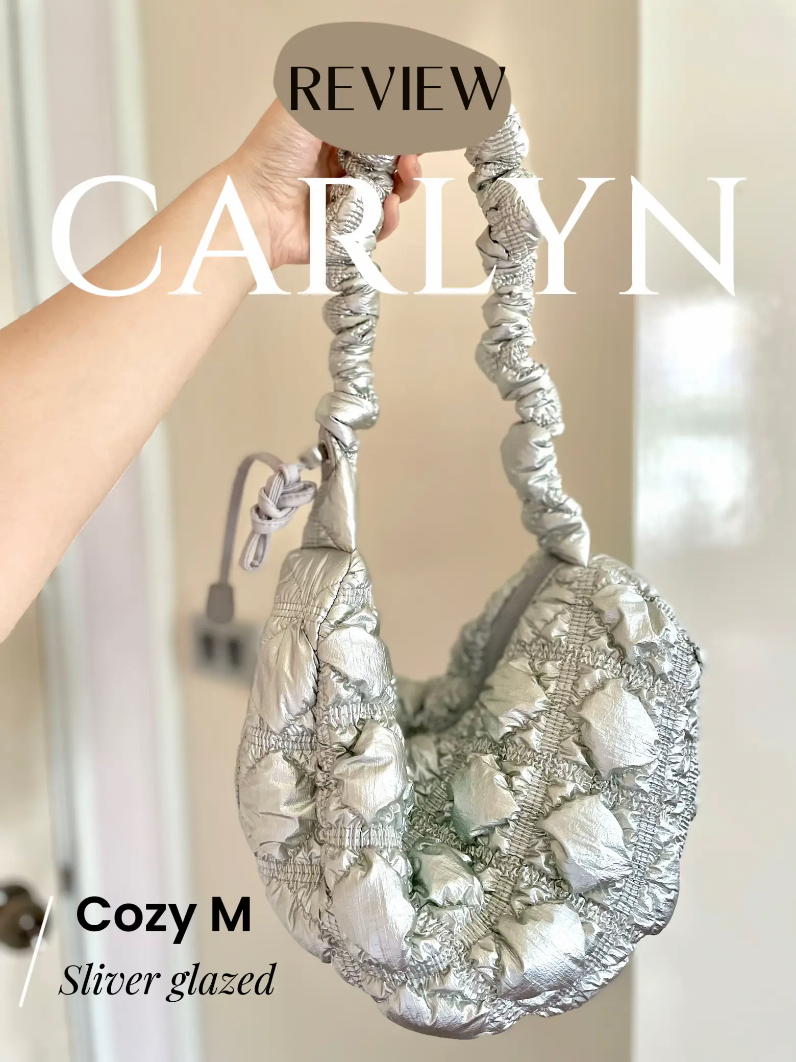 激安商品セール CARLYN バッグ Cozy Glaze M シルバー ショルダー