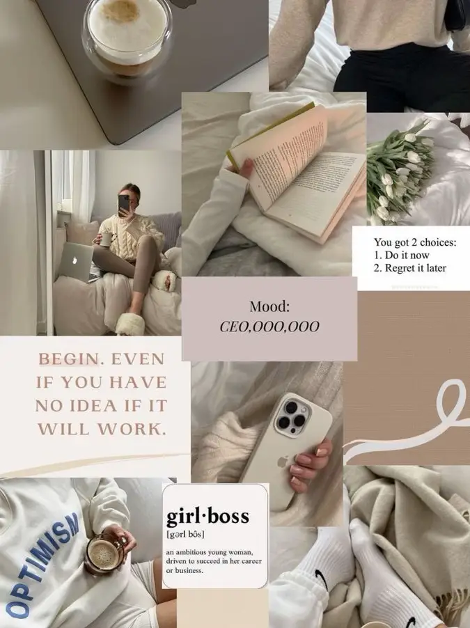 Beige wallpaper aesthetic  Vision board images, Vision board