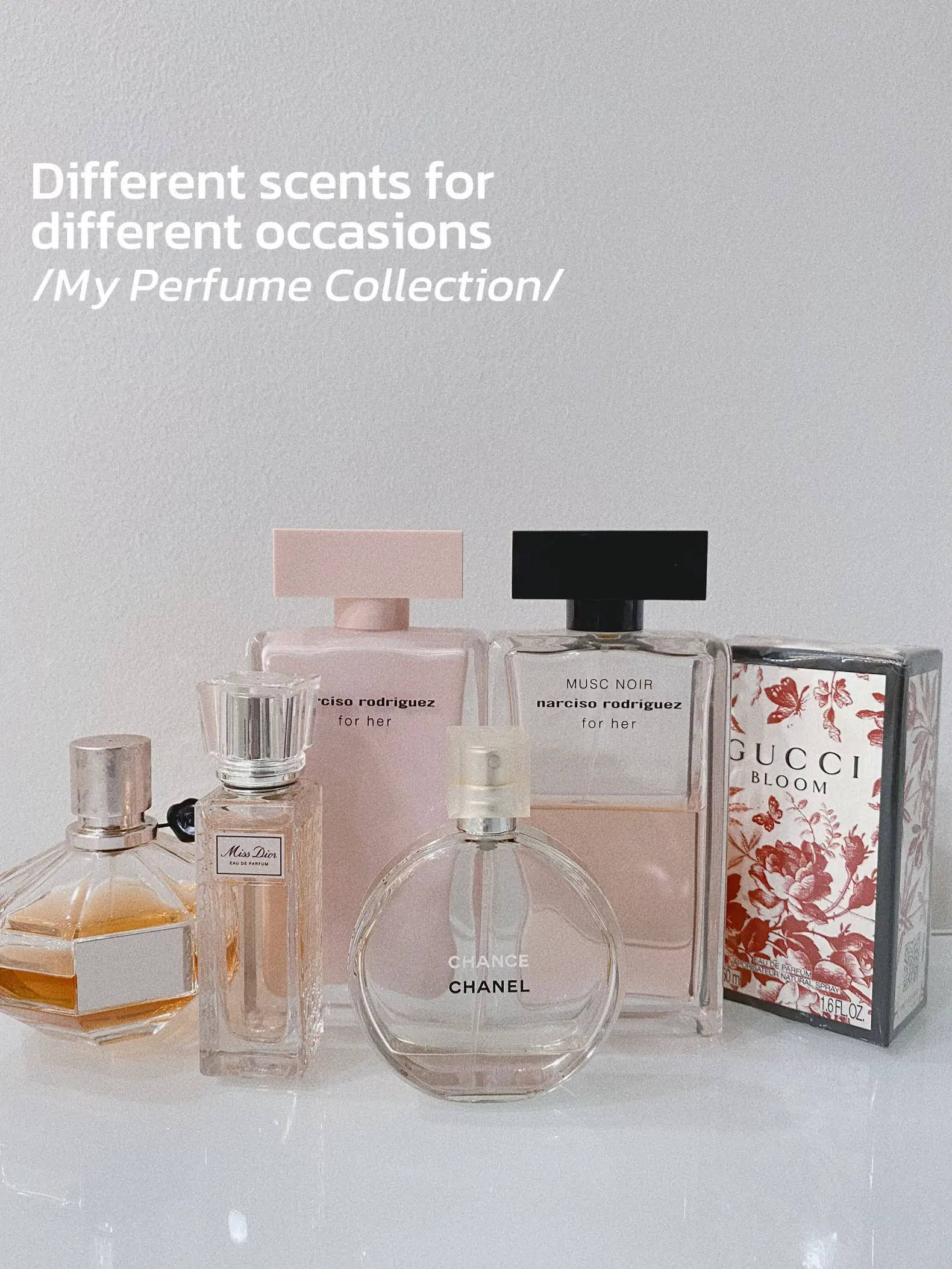 My go-to perfume: Narciso, Chanel, Dior, Gucci, Gallery posted by  Beyonboundpages