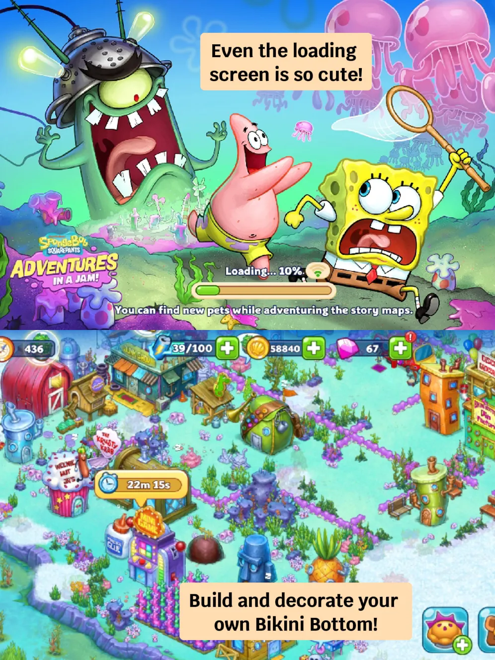 Cutest Game Ever! Spongebob Adventures: In A Jam | Galeri disiarkan oleh  Crystal | Lemon8