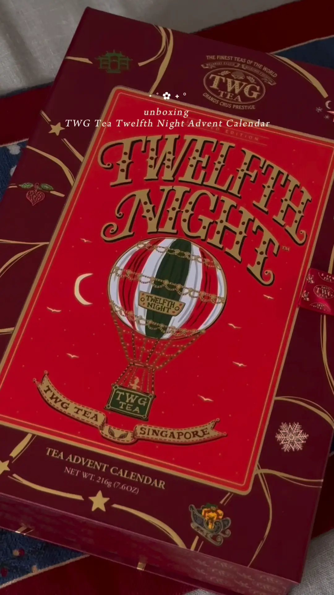 Unboxing the Luxurious TWG Tea Twelfth Night Advent Calendar