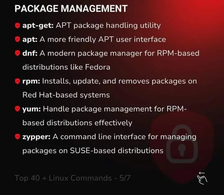 Linux Commands | แกลเลอรีที่โพสต์โดย FreedomHack 󱢏 | Lemon8