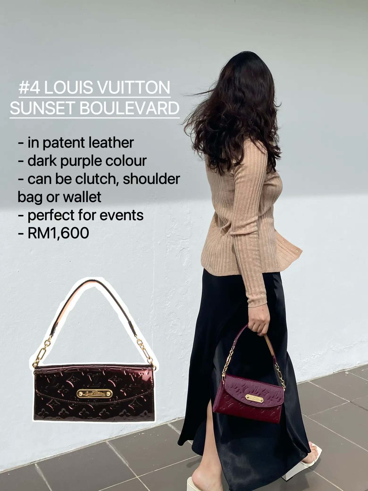 What fits in Louis Vuitton Sunset Boulevard bag 
