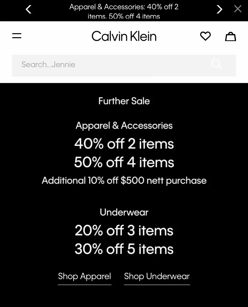 50 OFF Calvin Klein Gallery posted by PENNY Lemon8