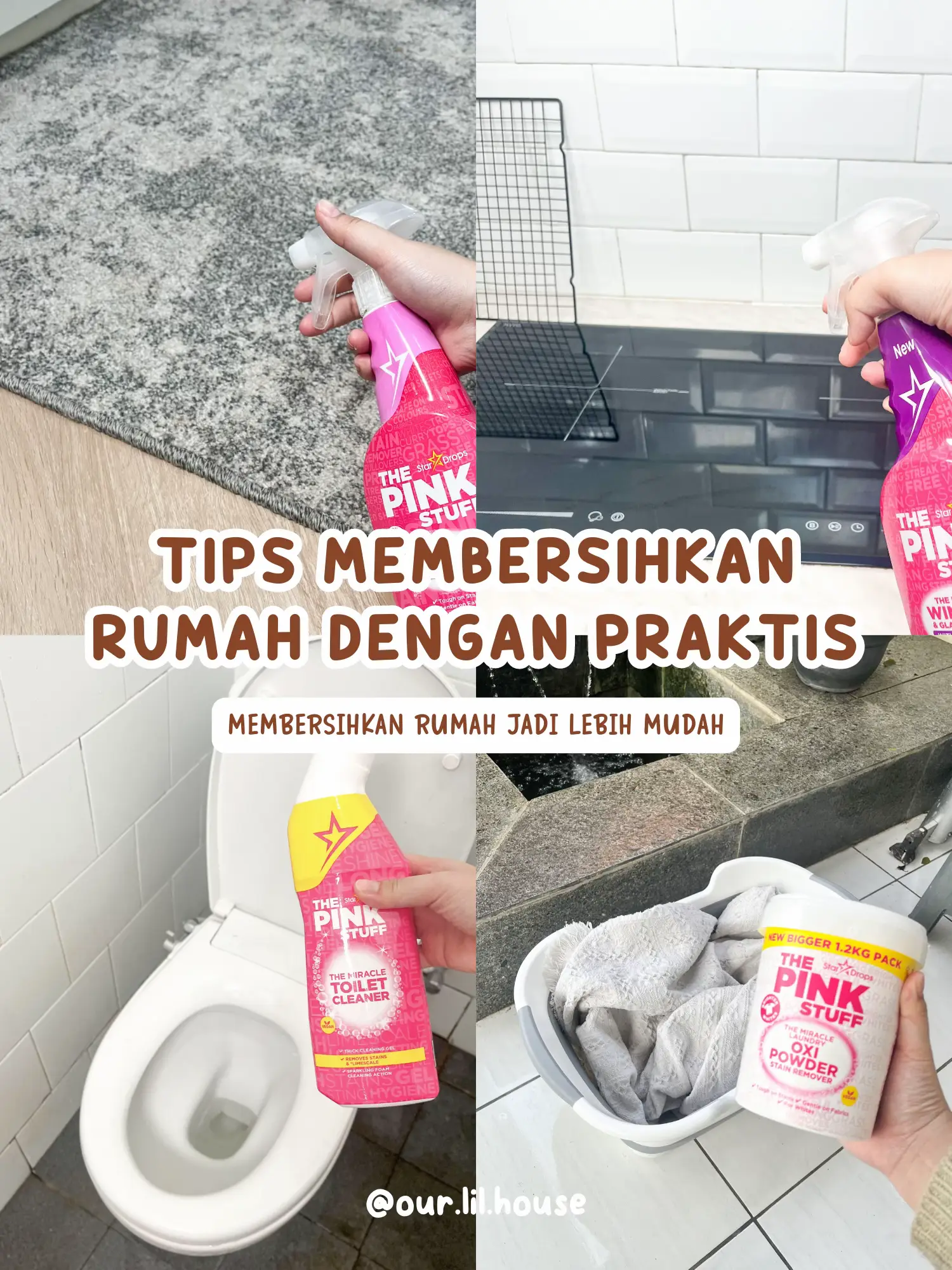 TIPS MEMBERSIHKAN RUMAH DENGAN PRAKTIS 🧹🧽