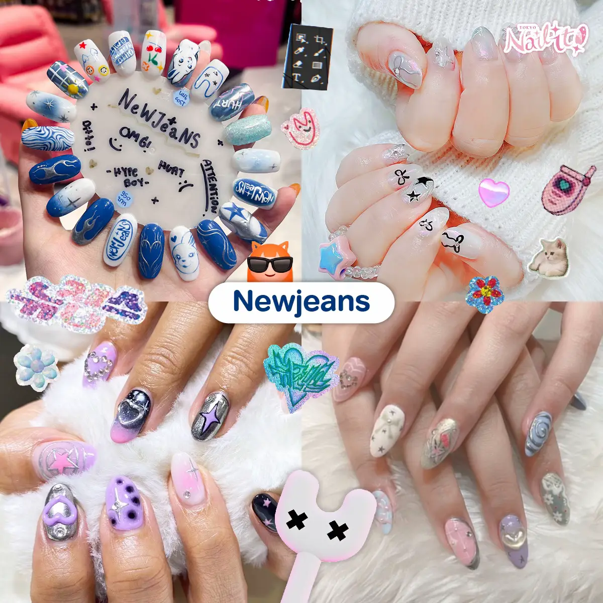 kpop ネイルパーツ3D NewJeans kpop ネイルパーツ3D NewJeans TWICE、BLACKPINK、LE SSERAFIM・・ K