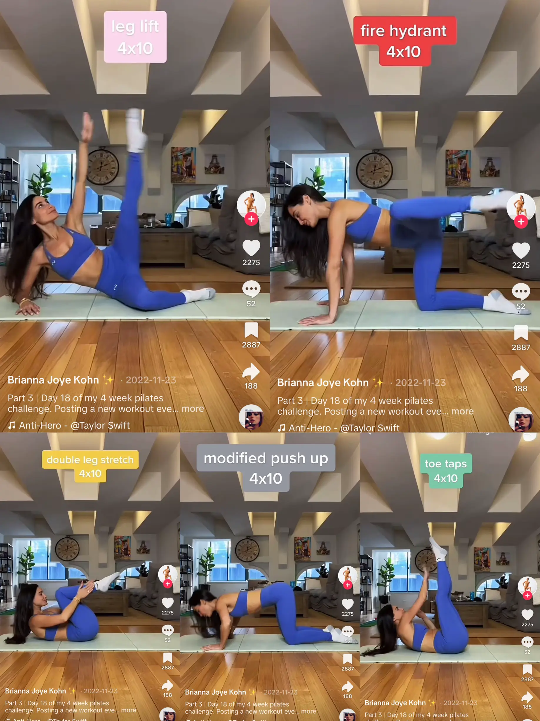 Flow Mat - Pilates Matwork Level 2 - 40mins - Full body workout, tone and  shape the legs, butt, abs 