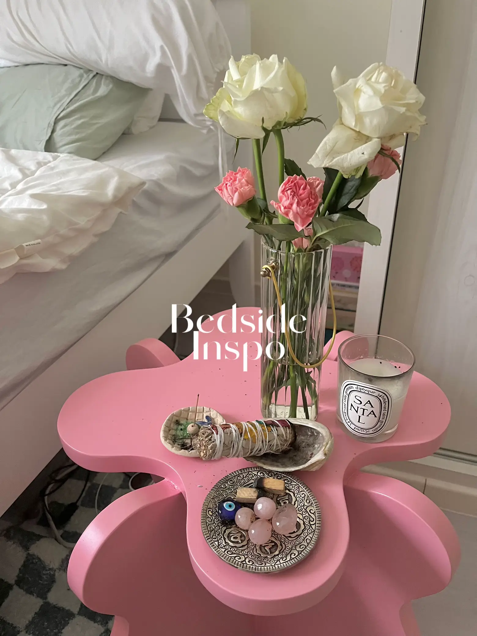 Girly bedside deals table