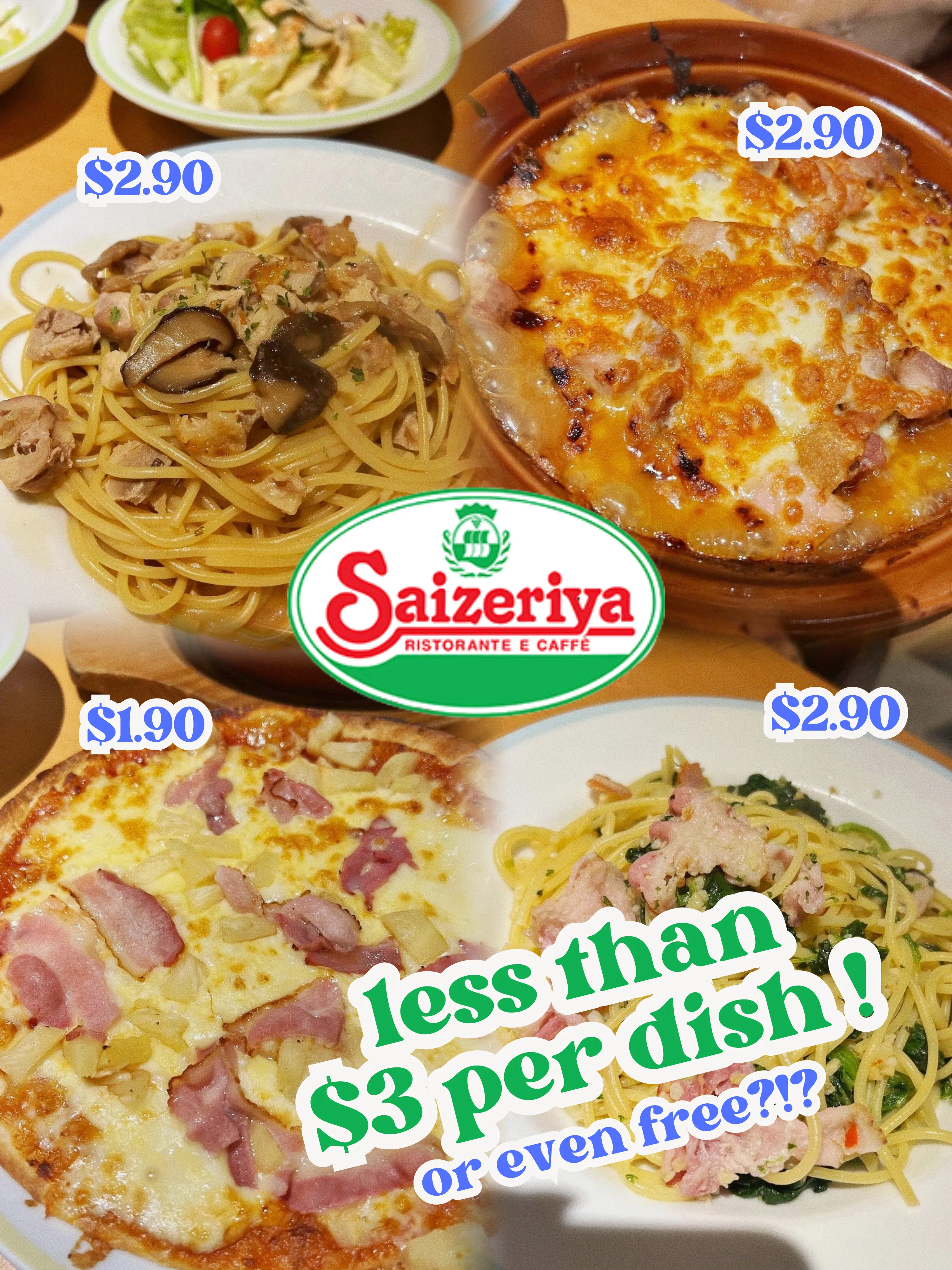 🇸🇬 how to eat Saizeriya for <$3 or even FREE!! 😋's images