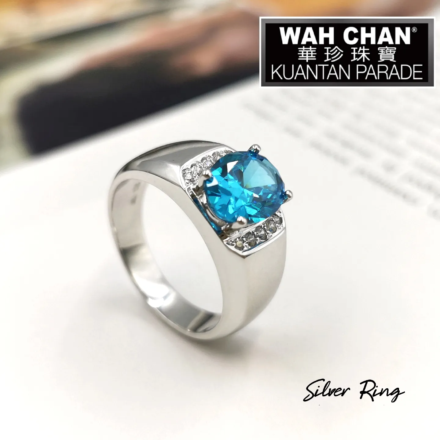 Wah chan silver on sale ring