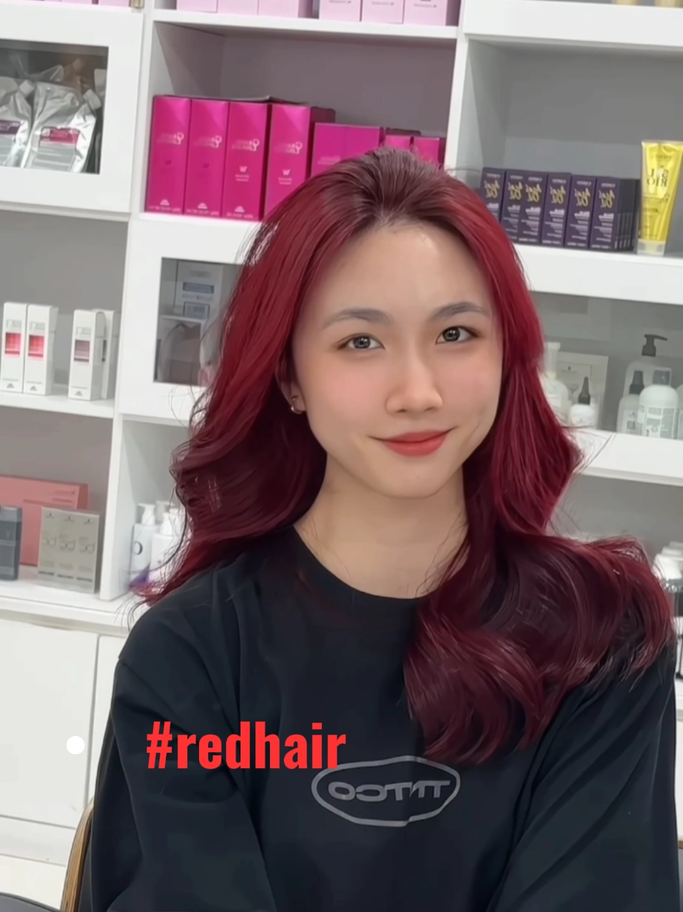 TIKTOK Dark cherry red HAIR DYE 💅🏼