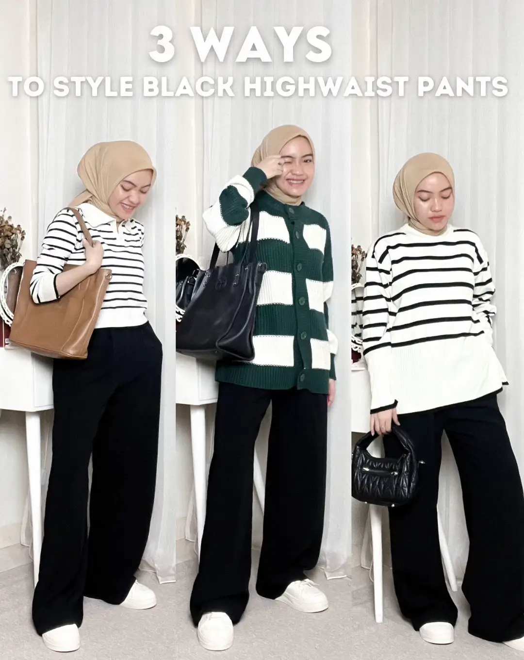 12 Ways To Style High Waist Pants Ideas For Plus Size Women #highwaistpants