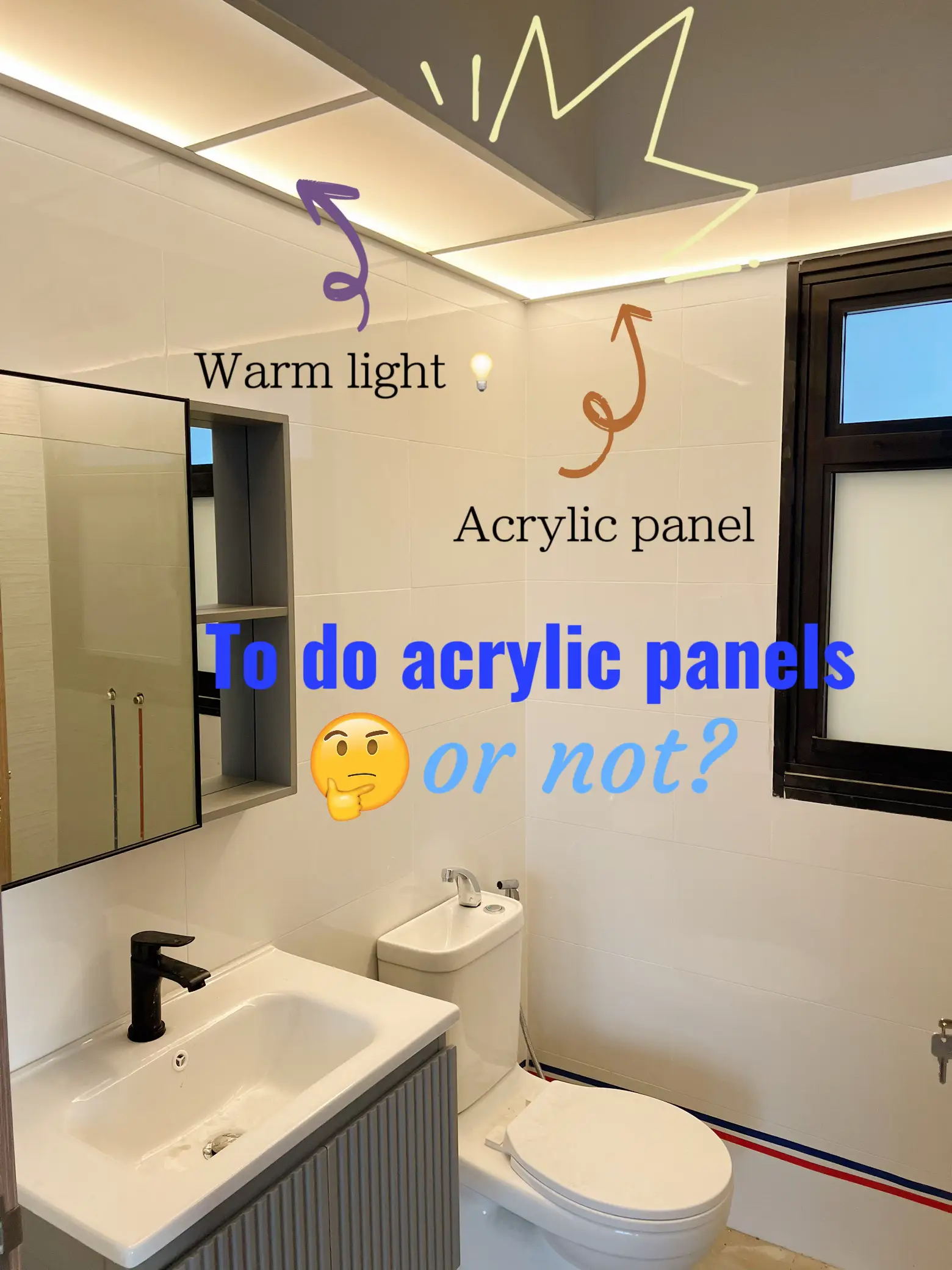 BTO toilet acrylic panel, to replace or not? Gallery posted by Ags C