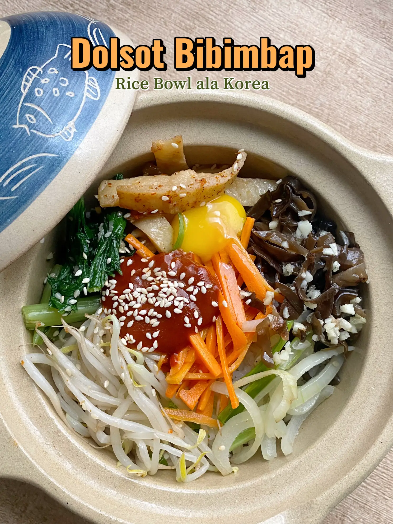 Dolsot Bibimbap Recipe - Korean Rice Bowl.