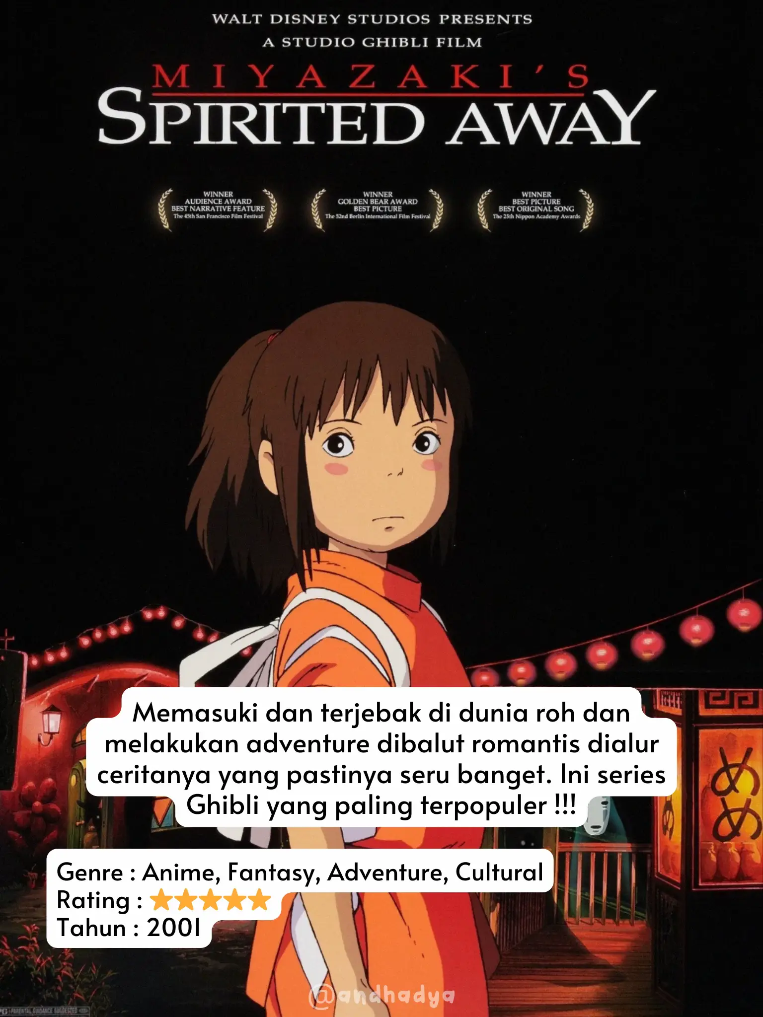 Rekomendasi Film Ghibli Wajib Ditonton 🤗 | Gallery posted by Andhadya |  Lemon8