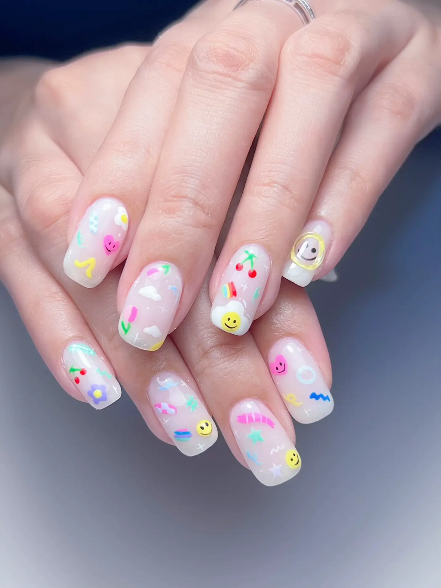 korean nails / hand drawn / homebased Tampines Gallery posted by A
