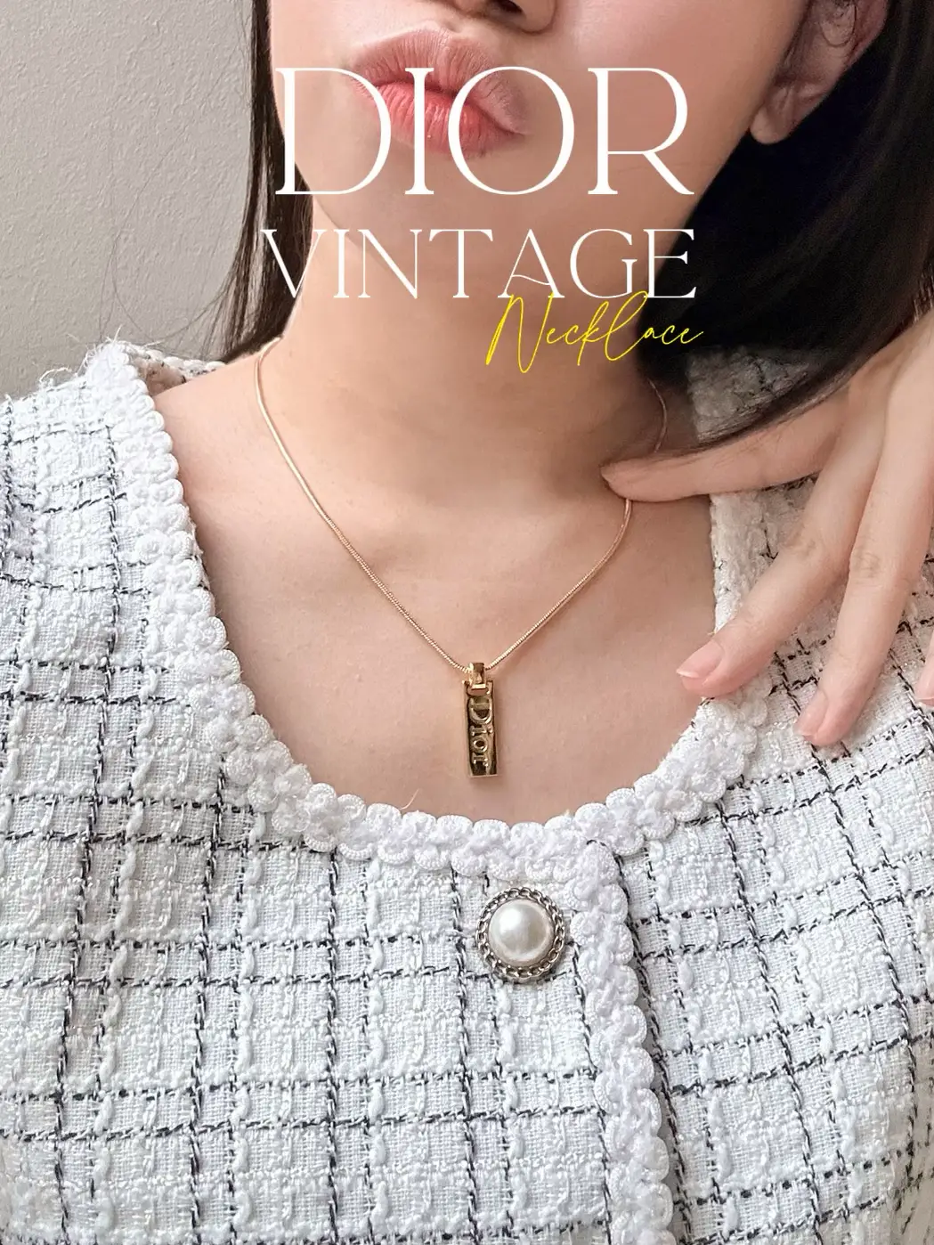 Dior hotsell word necklace