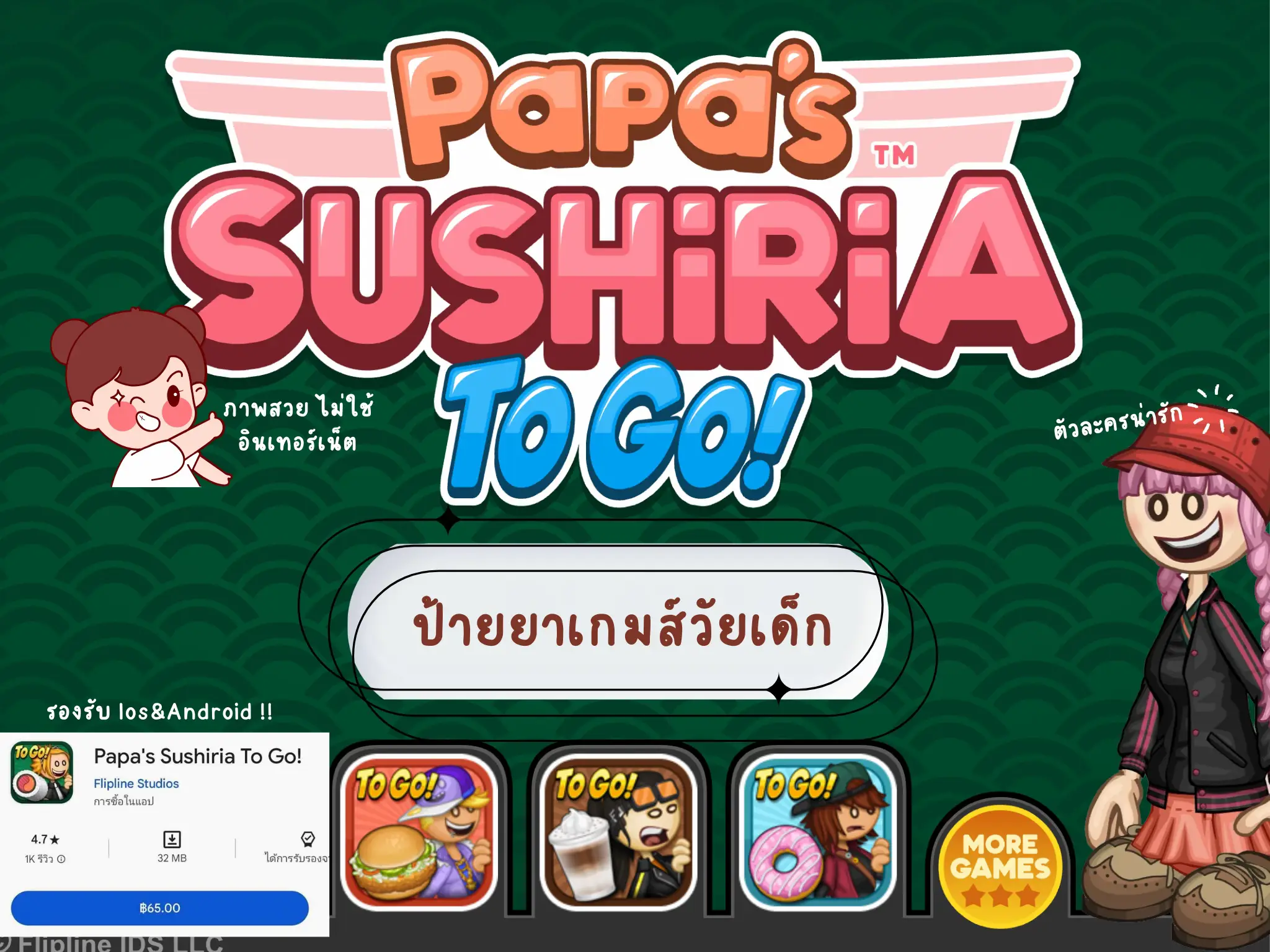 Papa's Sushiria To Go!  Papa, Ipod touch, Mini games