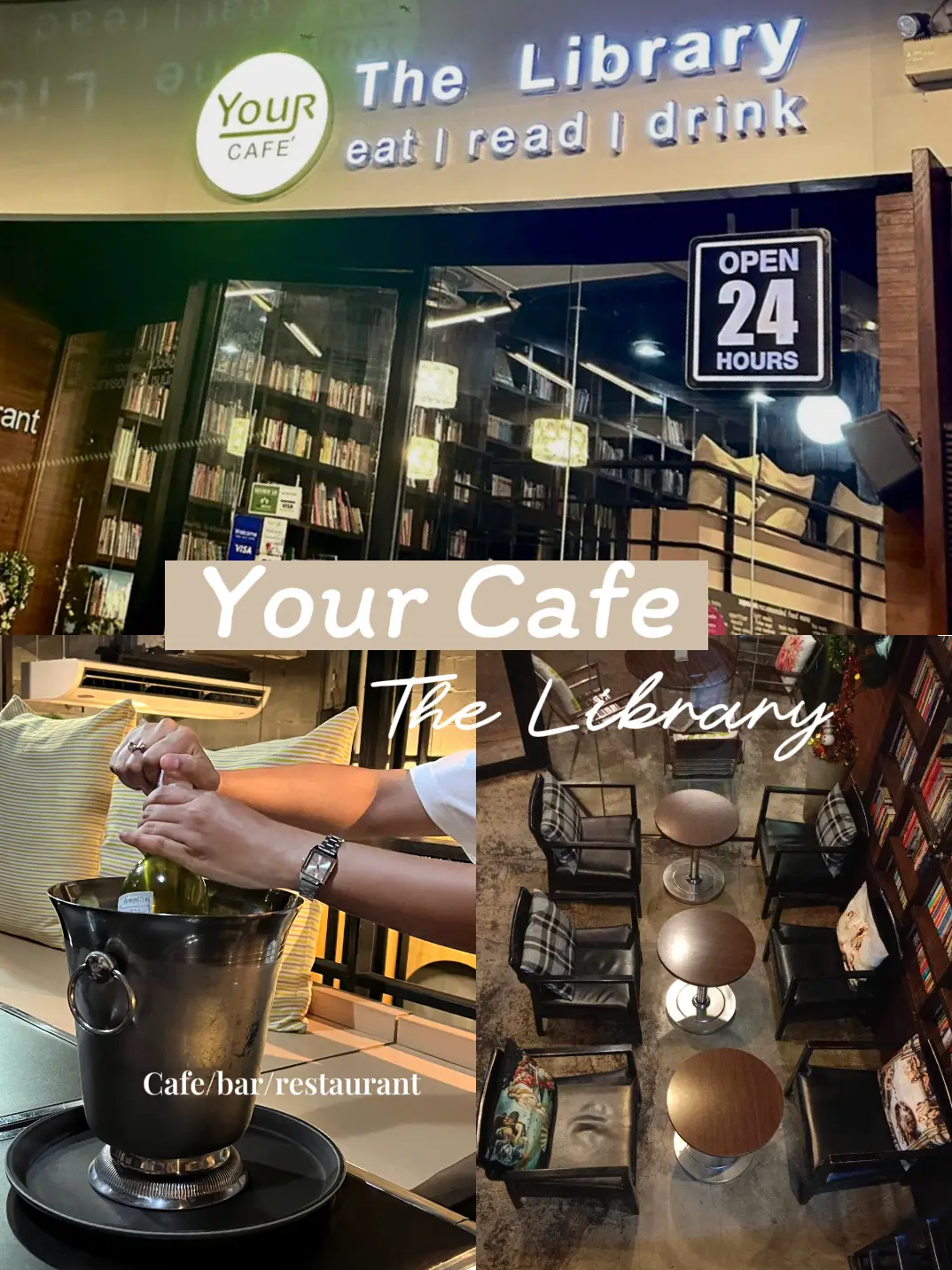 รีวิวร้าน Your Cafe The Library เกษตรนวมินทร์ แกลเลอรีที่โพสต์โดย Sornpoaime Lemon8