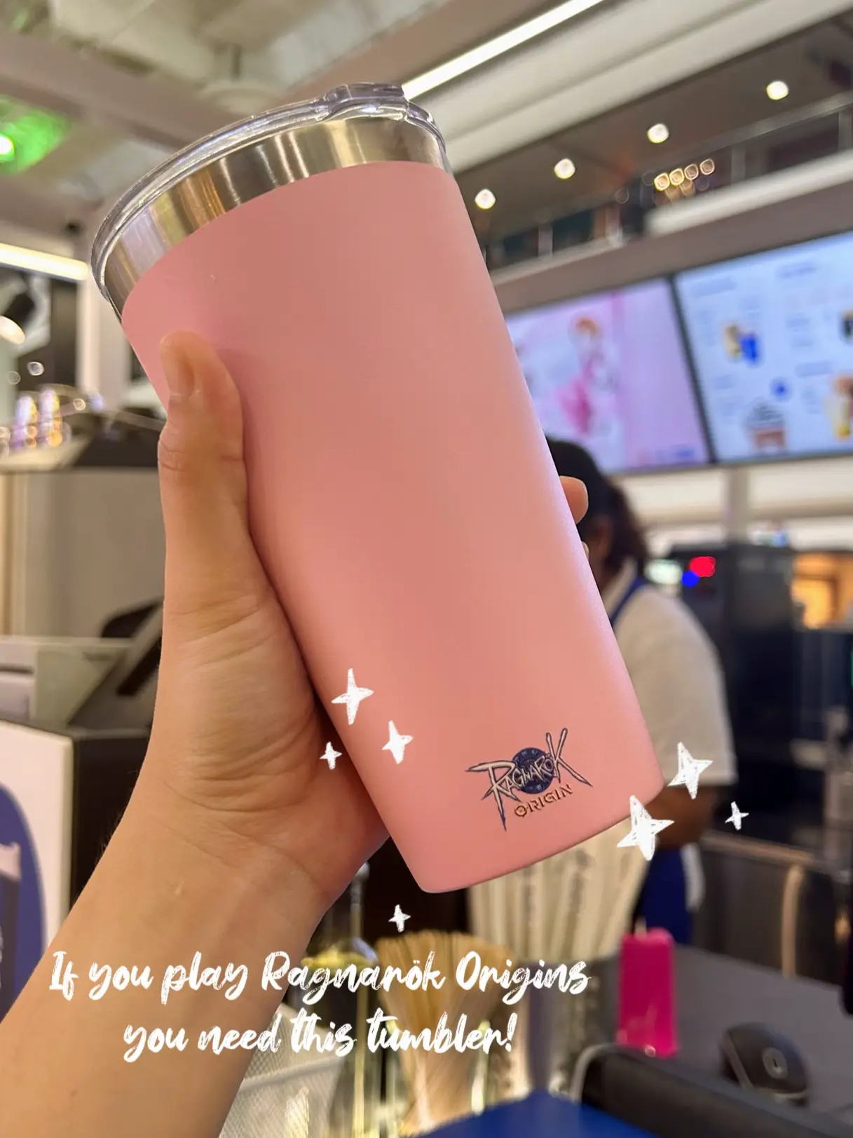 🌸 Pinky Coffee Tumbler for Plastic Free July 🌱