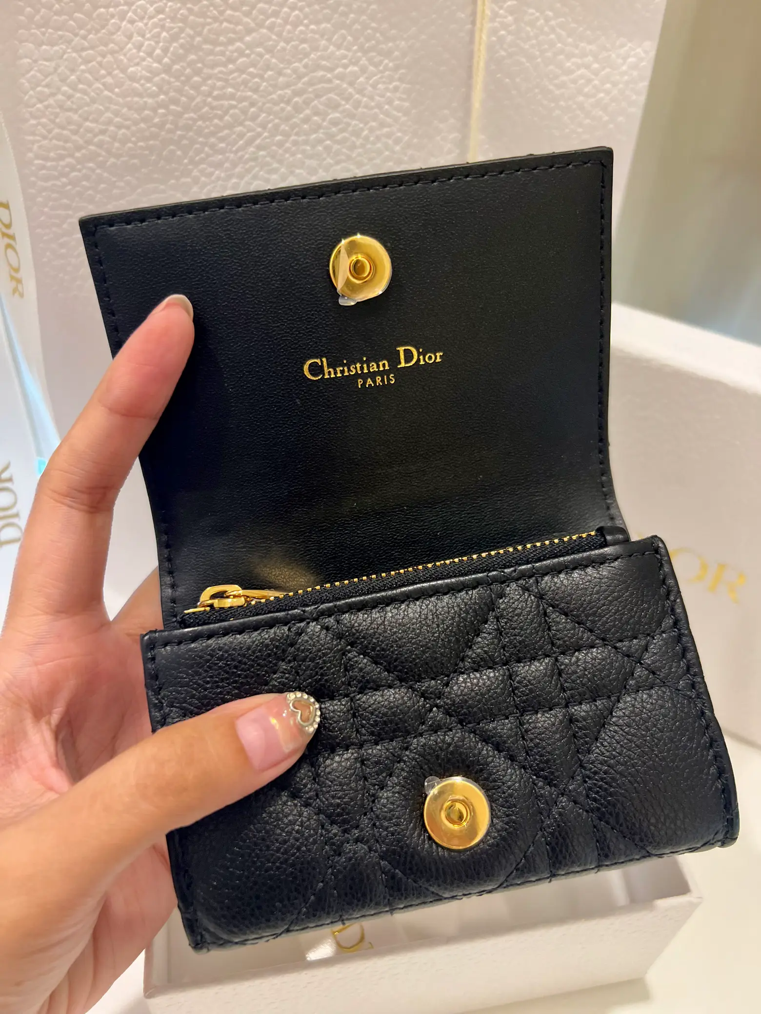 ? DIOR CARO XS WALLET - Smooth, Luxury, Lots of Capacity 
