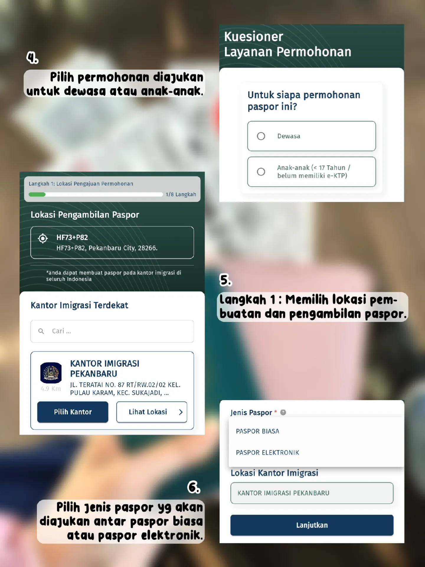 Daftar paspor online lewat aplikasi M-Paspor! | Galeri diposting oleh  rumahminky | Lemon8