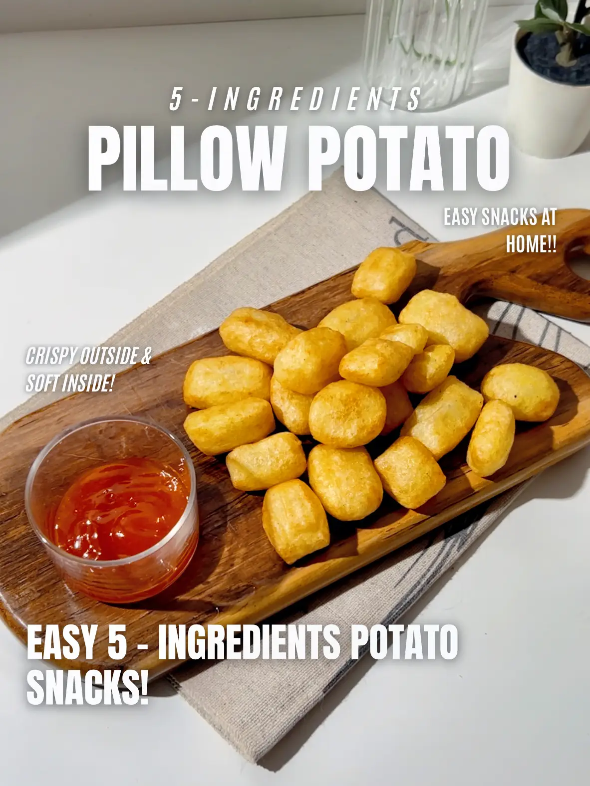 Crispy Pillow Potato for Snack!!🥔🥔's images(0)