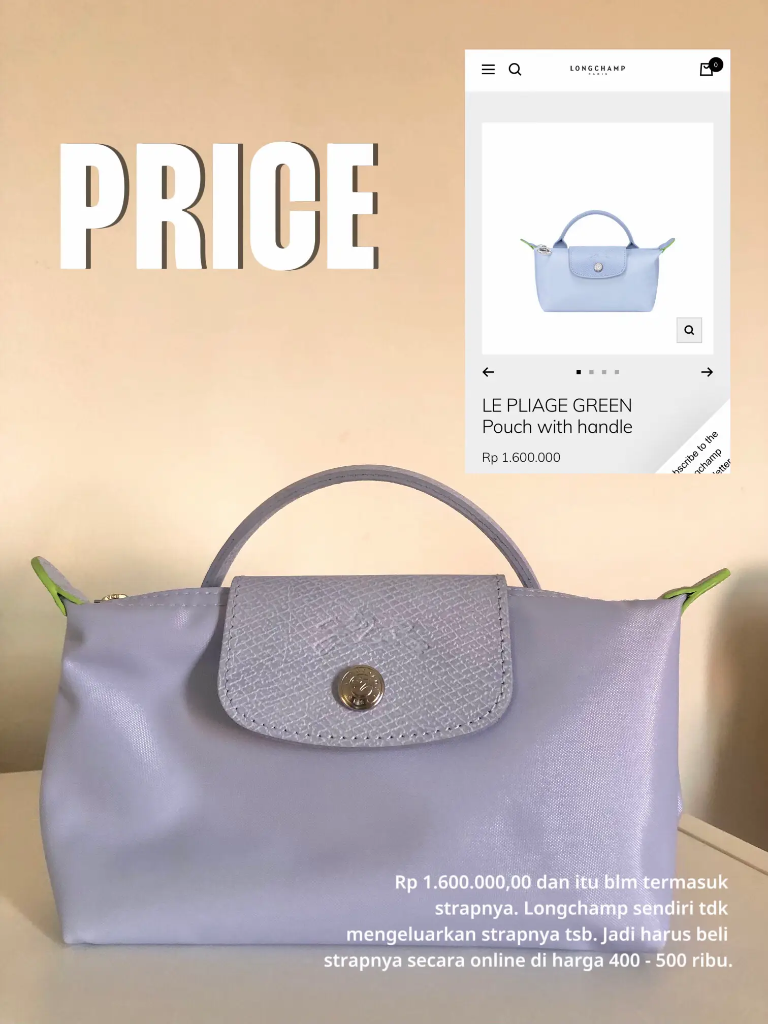 Harga tas discount longchamp di bangkok