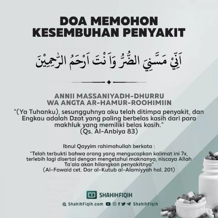 Doa Saat Sakit dan Memohon Kesembuhan