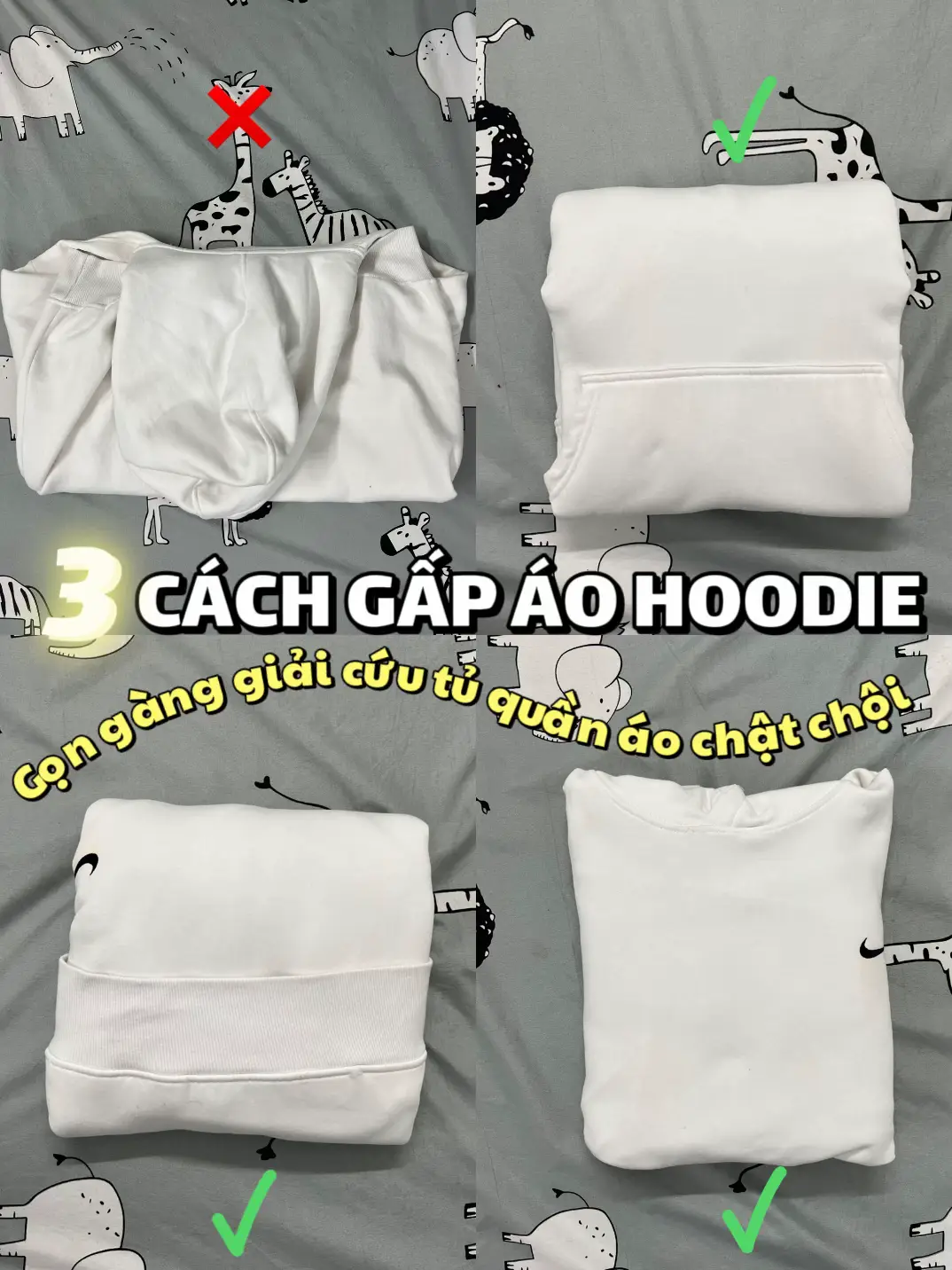 Hướng Dẫn Gấp Áo Hoodie