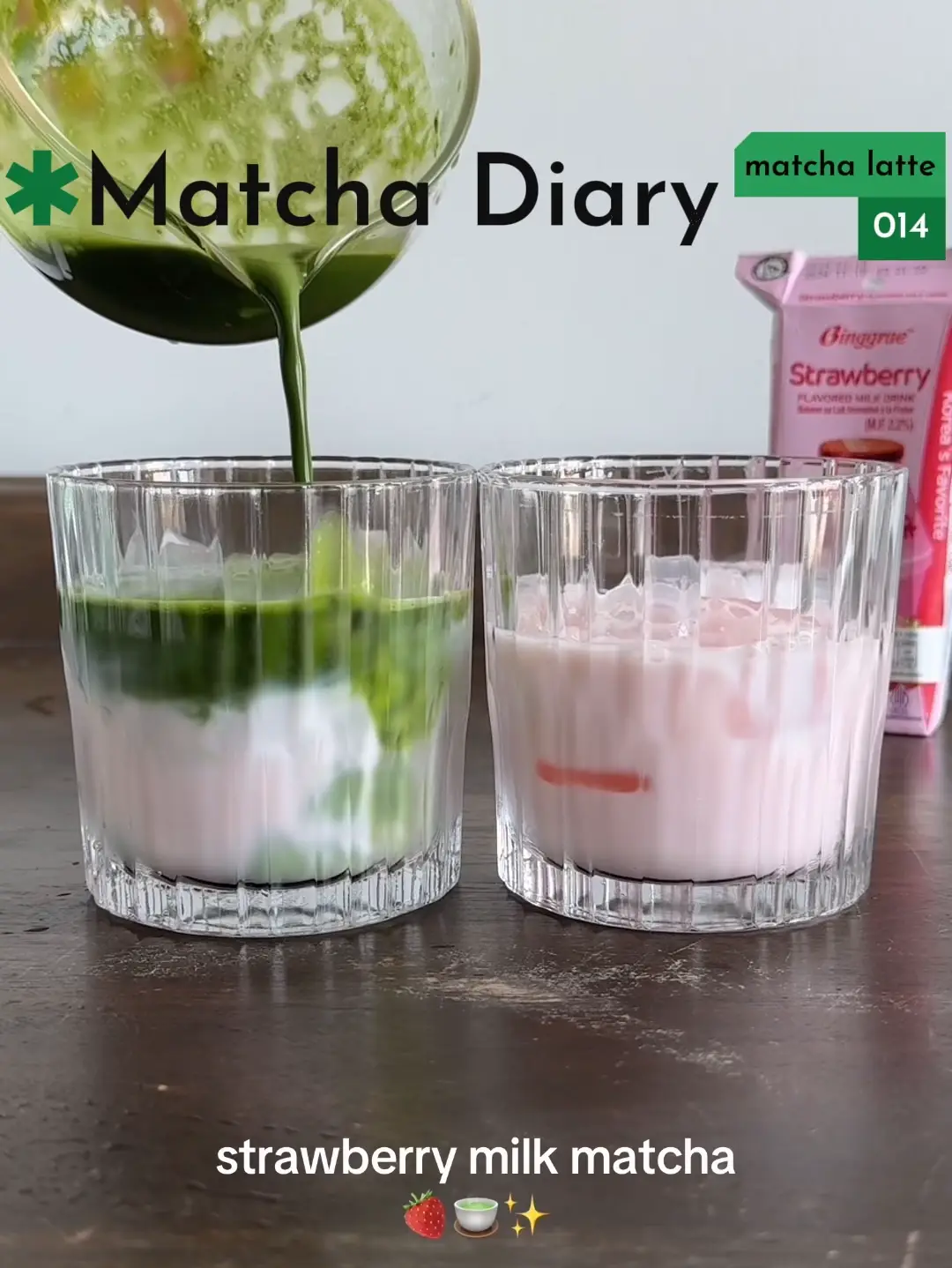🍵 Matcha Latte Strawberry Oatmilk 🍓 | วิดีโอที่เผยแพร่โดย Drxxm2312 ...