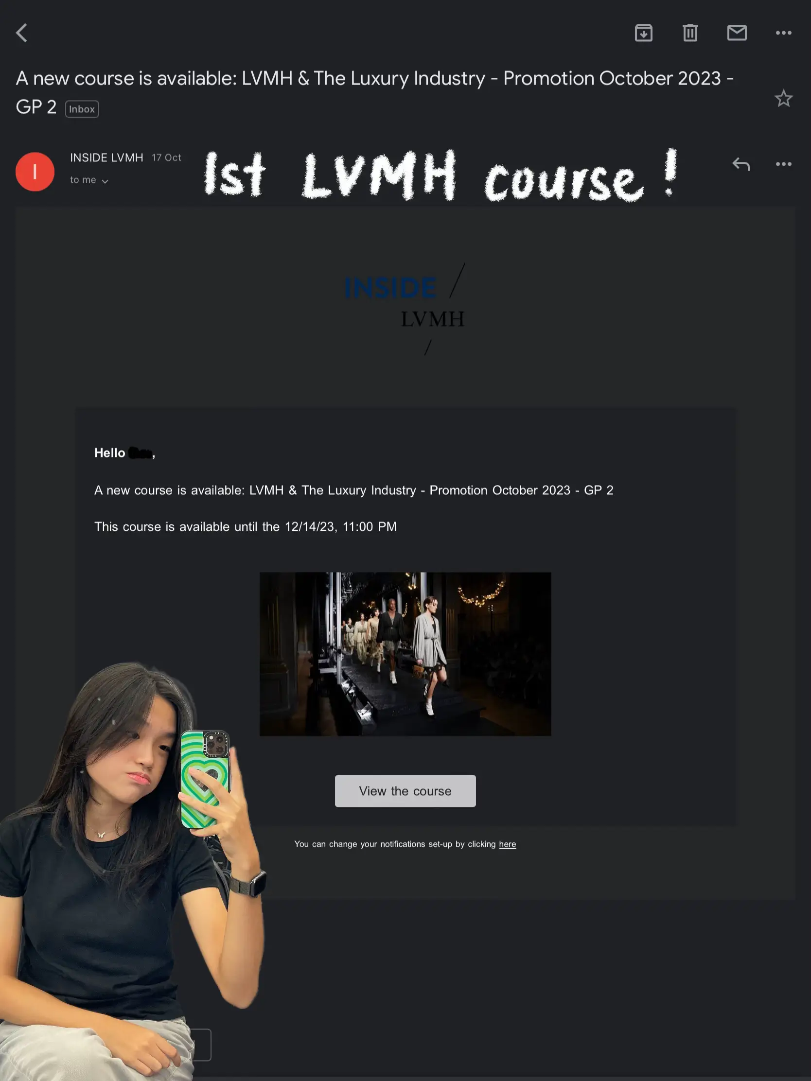 Free LVMH Course? A chance to work in LV?, Gallery posted by vick