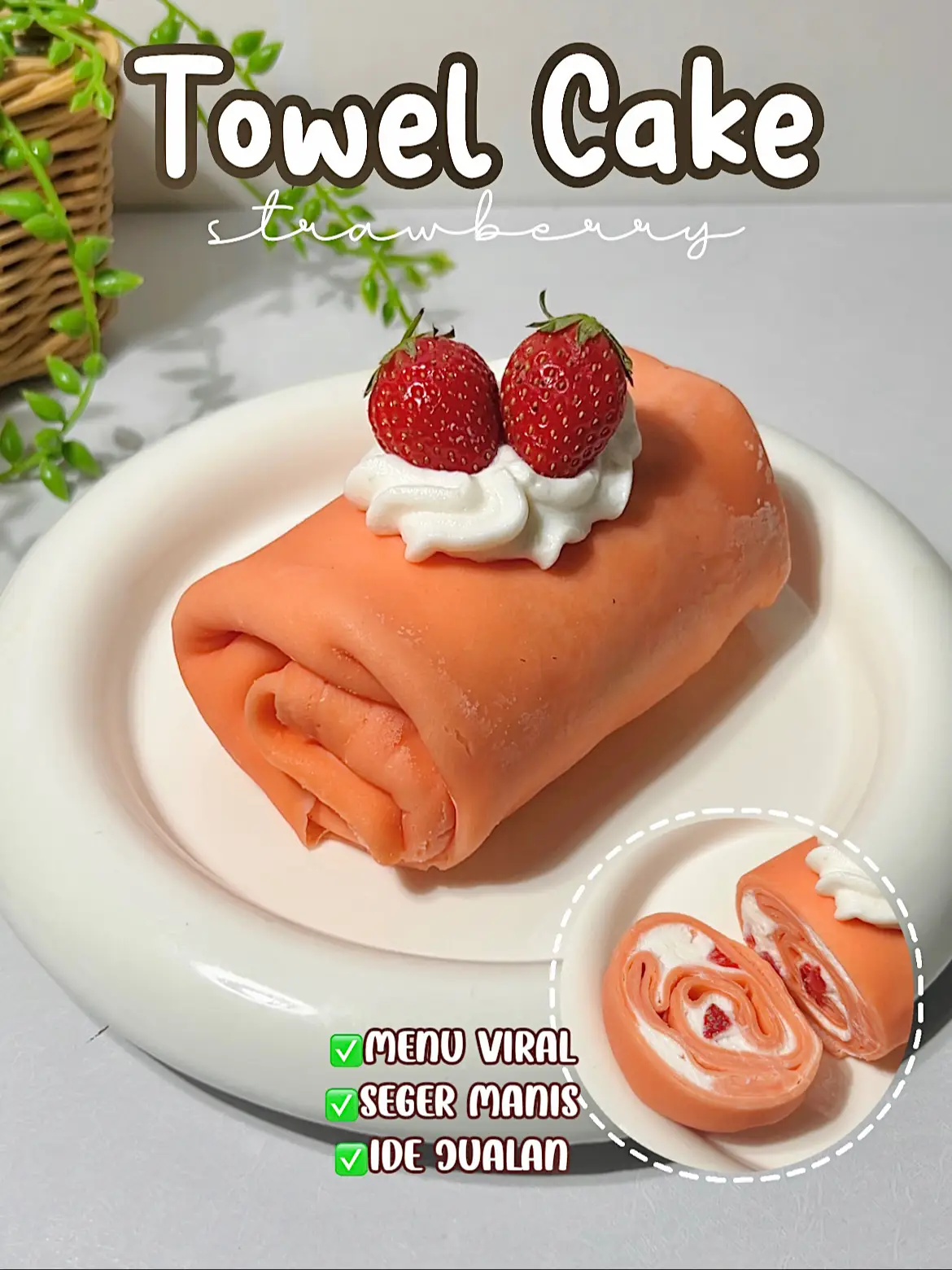 Strawberry Roll Cake - Catherine Zhang