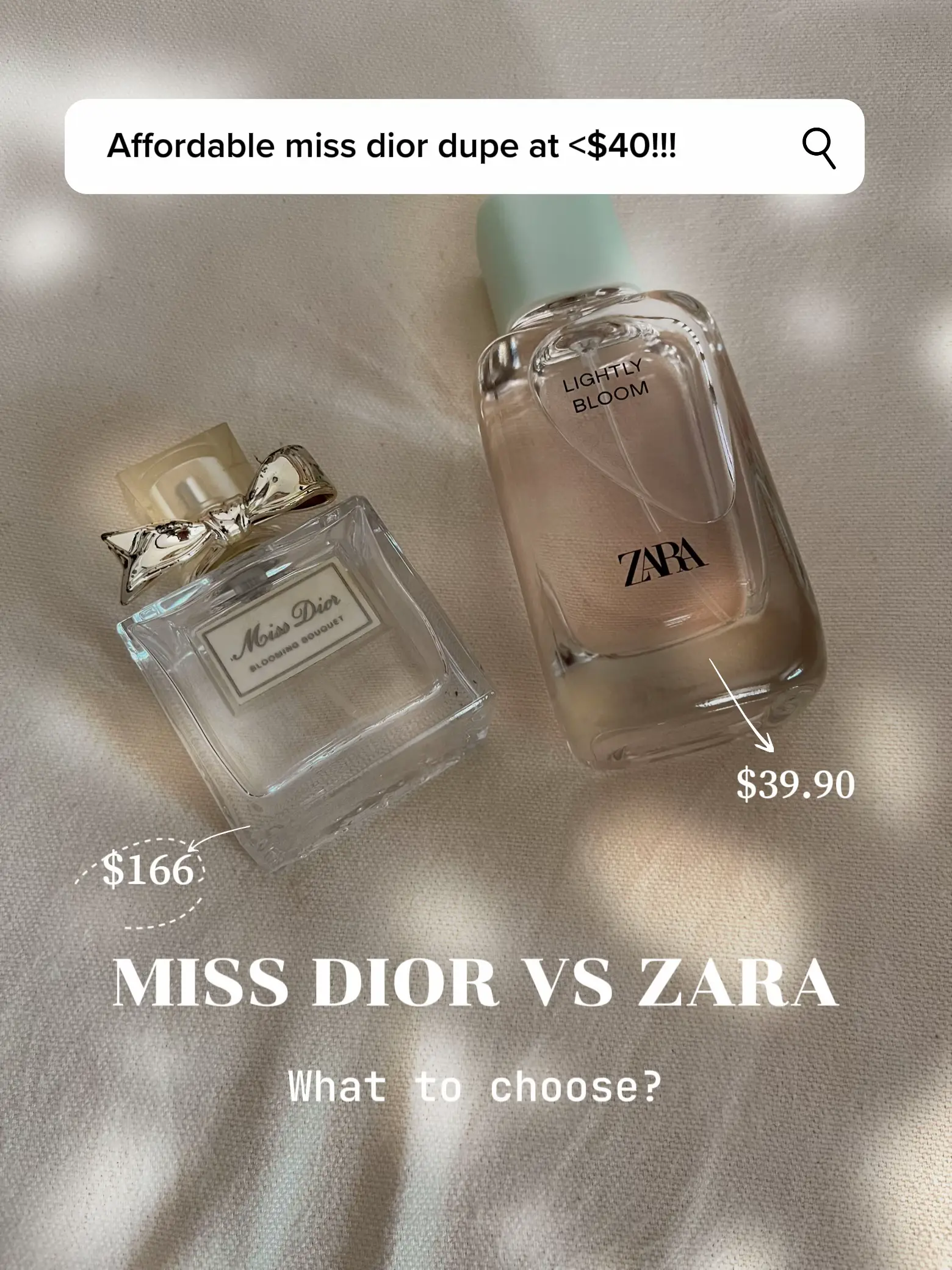ZARA DUPE for Miss Dior Blooming Bouquet