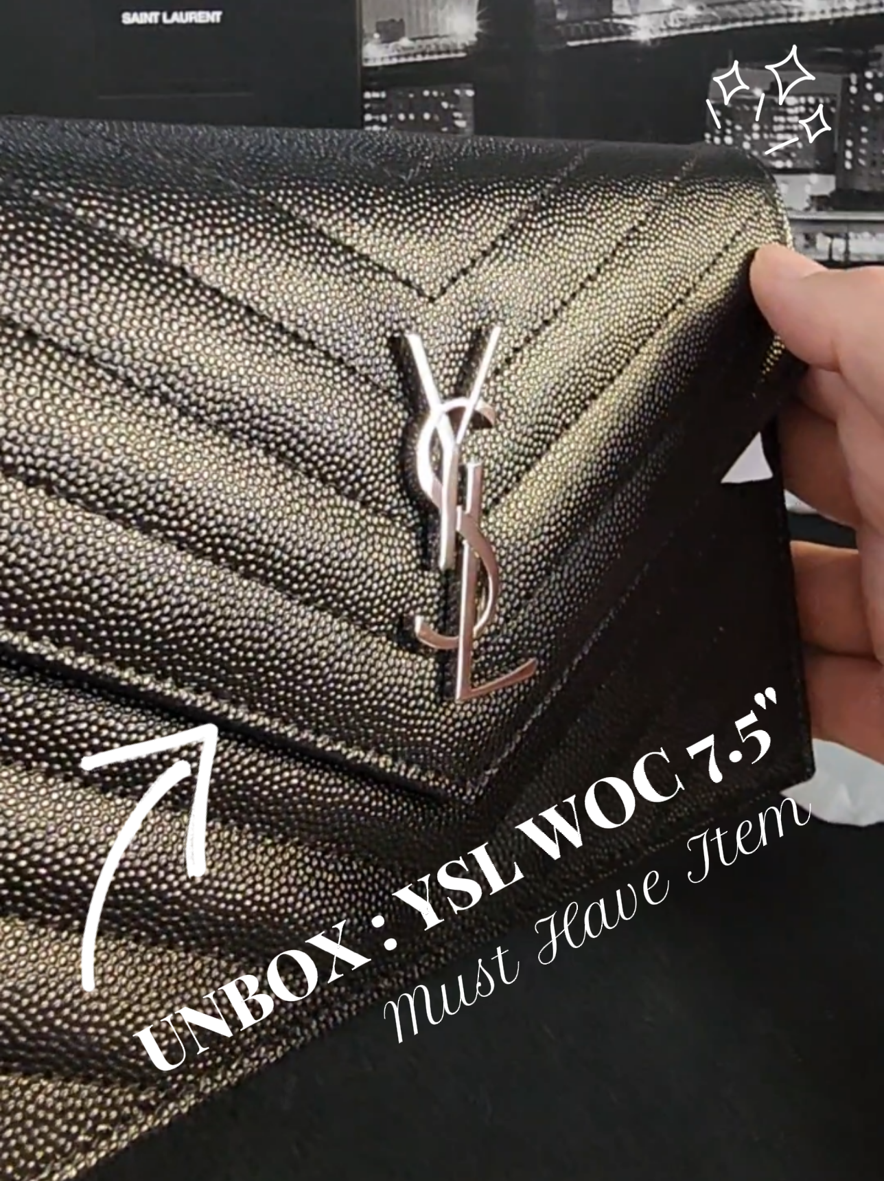Umboxing SAINT LAURENT Loulou Quilted Leather Large YSL Bag 