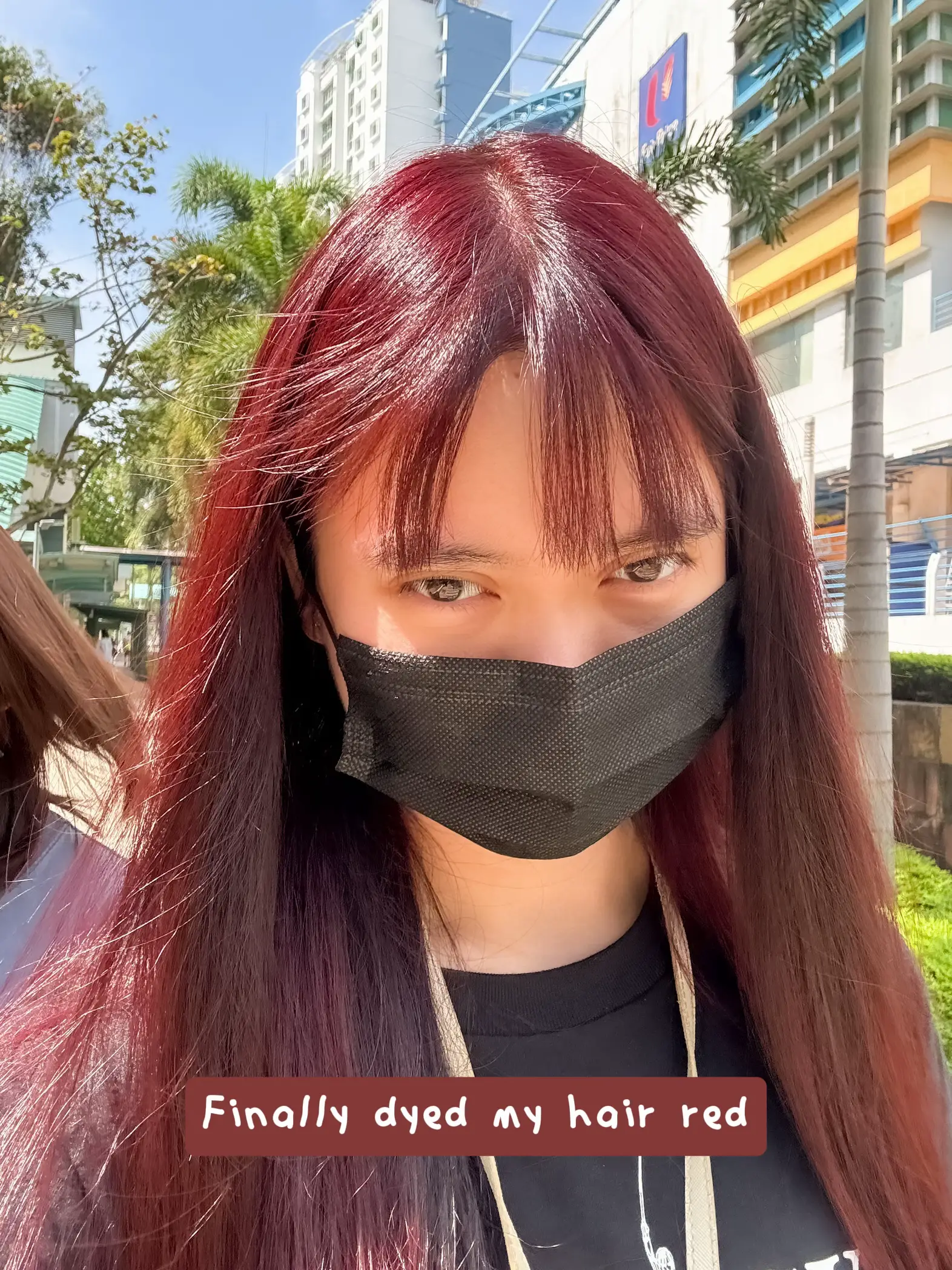 TIKTOK Dark cherry red HAIR DYE 💅🏼