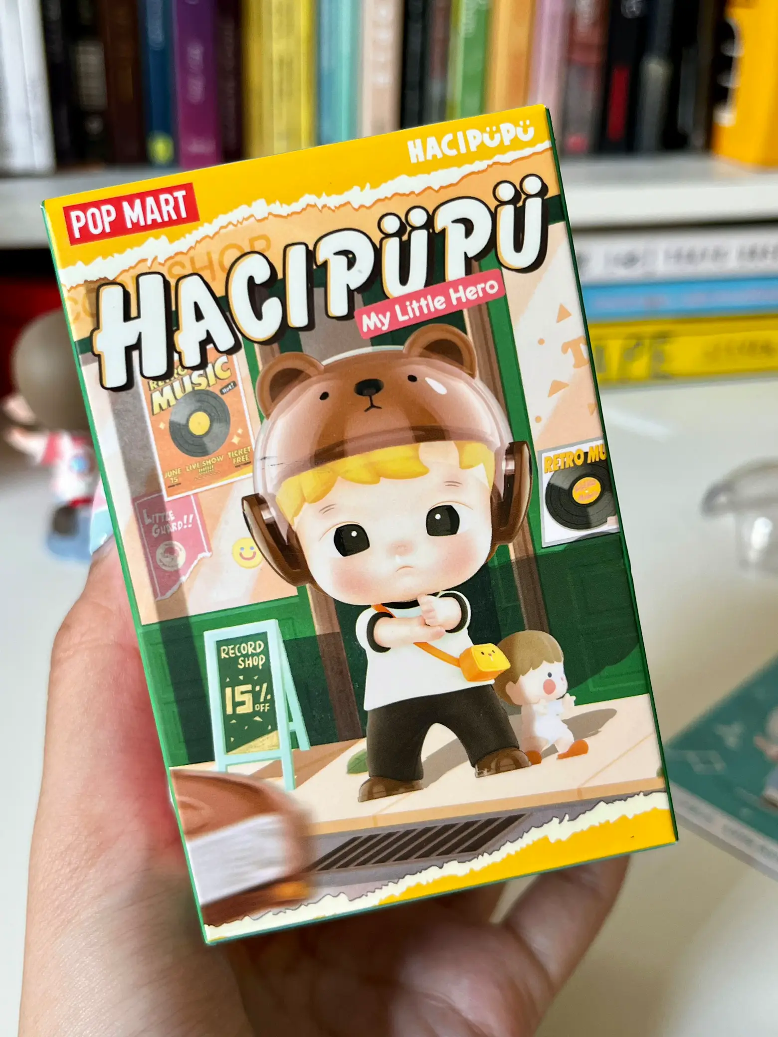 POP MART HACIPUPU Orso Gommoso | Vinyl Peluche Verde Sapore Mela, Sigillato, Autentico 2025
