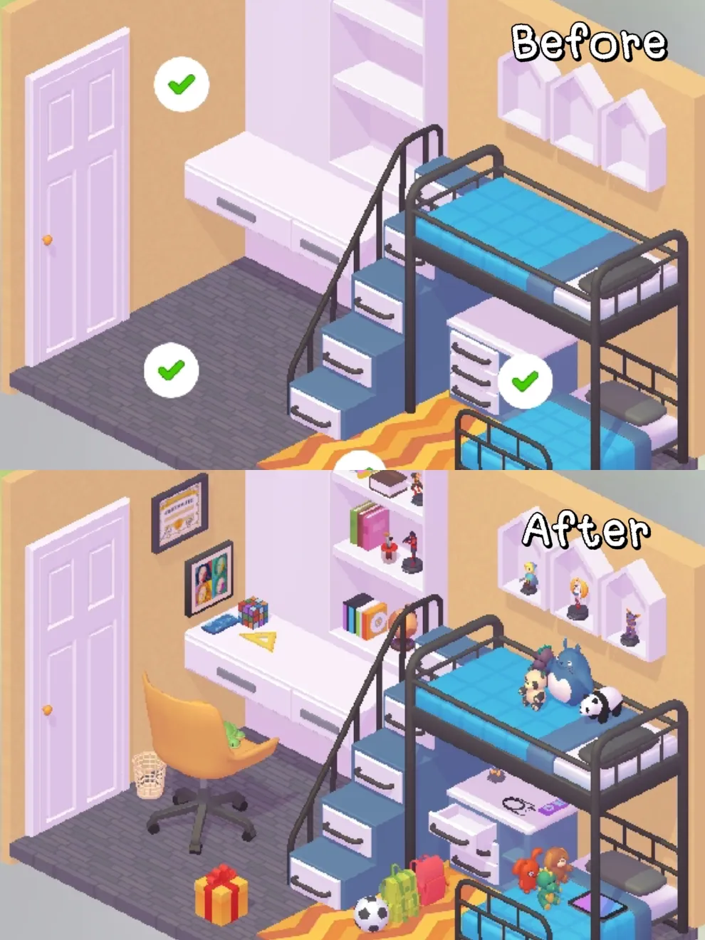 Chill room game, turn the mess room into a beautiful mess! 🧸✨ | Gallery  posted by WYสติกเกอร์ชื่อ | Lemon8