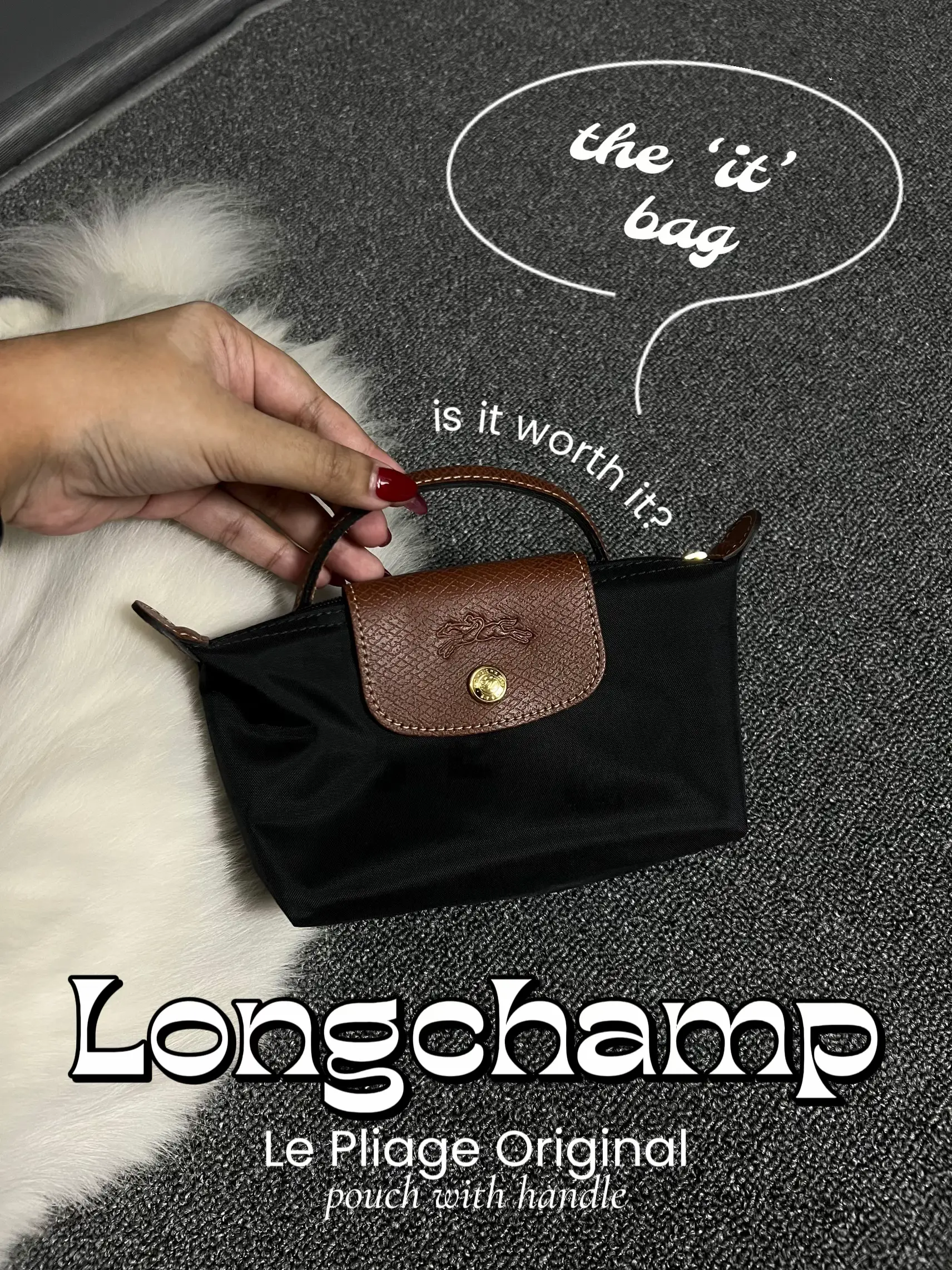 Longchamp Le Pliage Original Pouch - Black