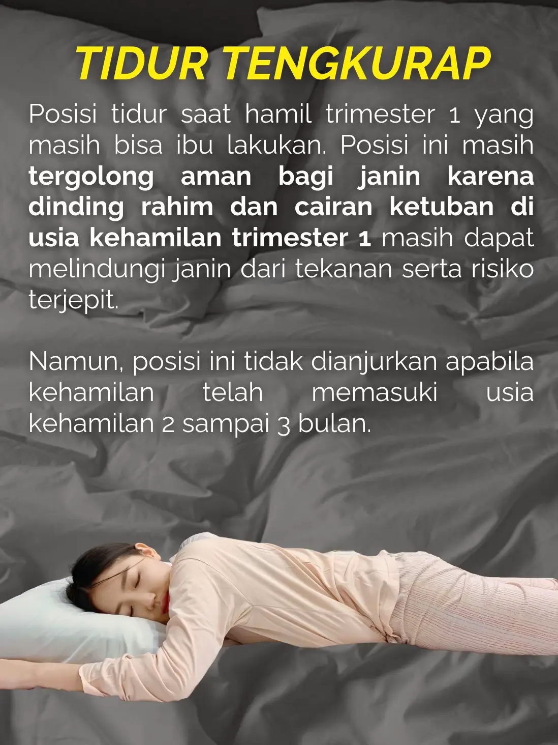 5 POSISI TIDUR SAAT HAMIL YANG DIANJURKAN!🤰 | Gallery posted by Charmine🤍  | Lemon8