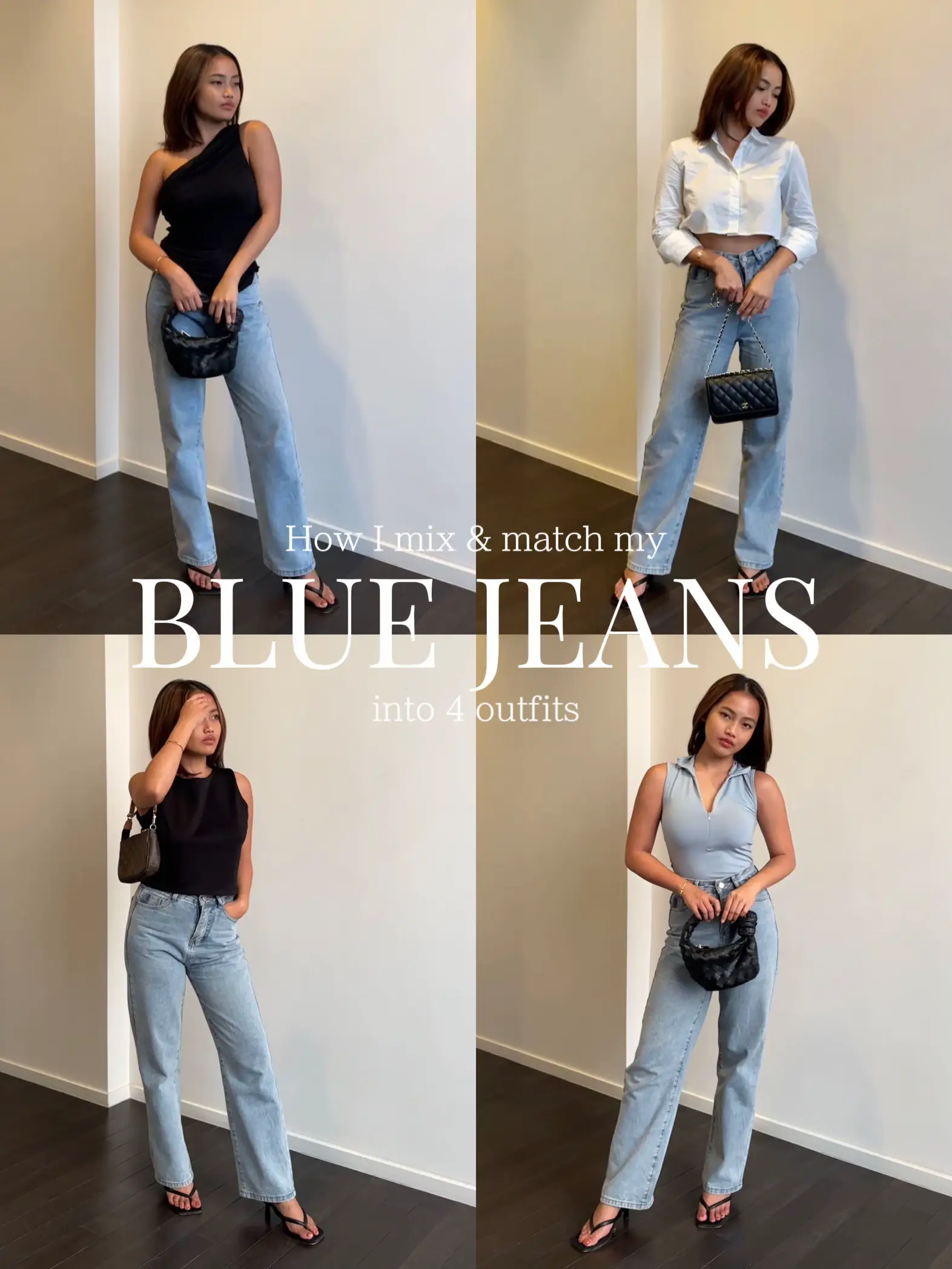 OOTD: Styling Blue Jeans 4 Different Ways, Gallery posted by Cindy🌹