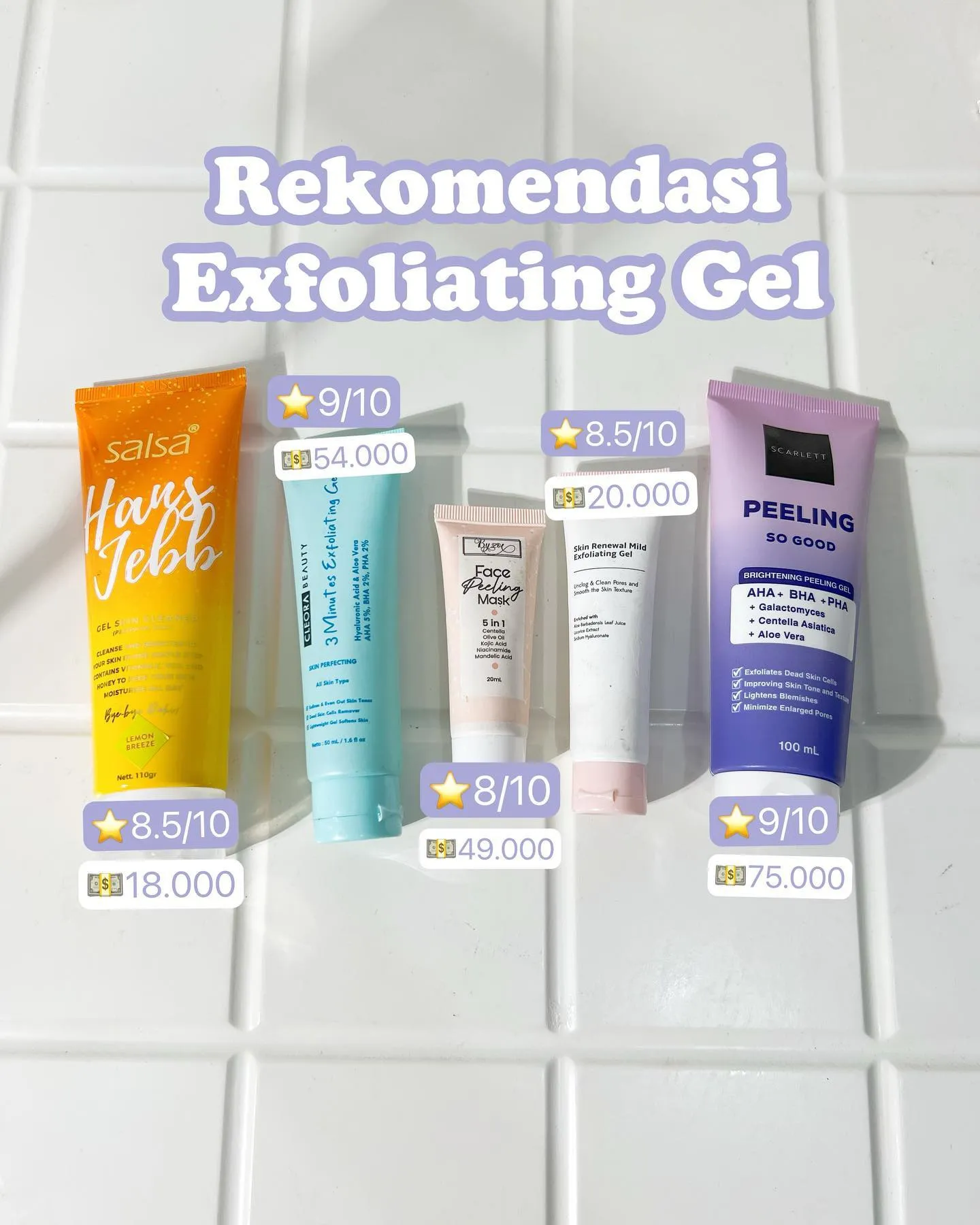 rekomendasi eksfoliasi gel yang ada diindomaret Pencarian Lemon8