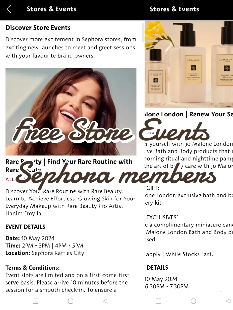 TOMORROW ONLY: Free event for all Sephora members | Gallery posted by ...