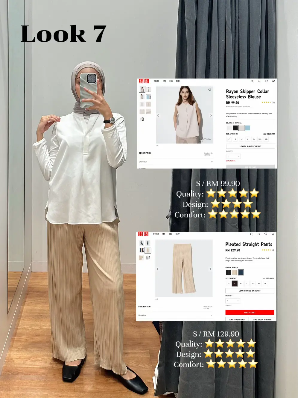 UNIQLO Malaysia - WOMEN Wireless Bra (Beauty Light) RM 79.90 Get it at:   WOMEN Ultra Seamless Shorts (Hiphugger) RM  24.90 Get it at:  WOMEN Extra Fine Cotton  Oversized Long Sleeve