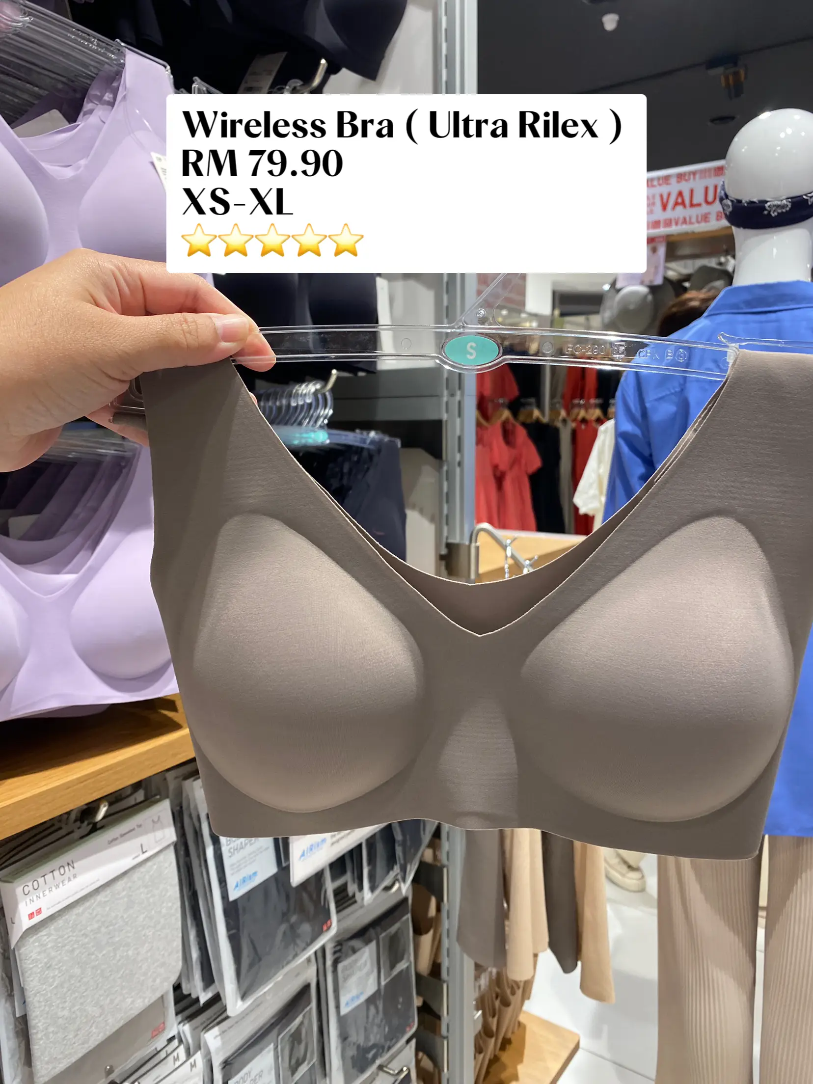 UNIQLO Malaysia - WOMEN Wireless Bra (Beauty Light) RM 79.90 Get