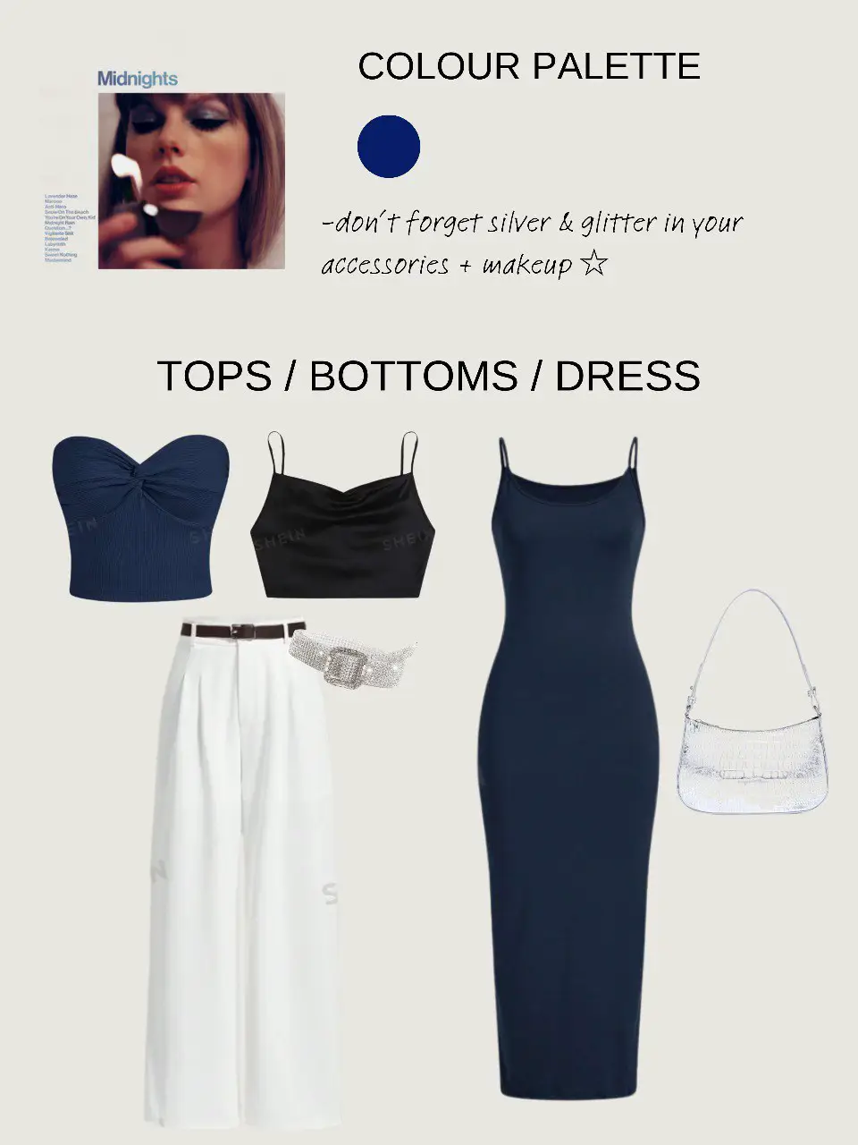SHEIN SXY Glitter Contrast Mesh One Shoulder Dress ⋆ Women's Store