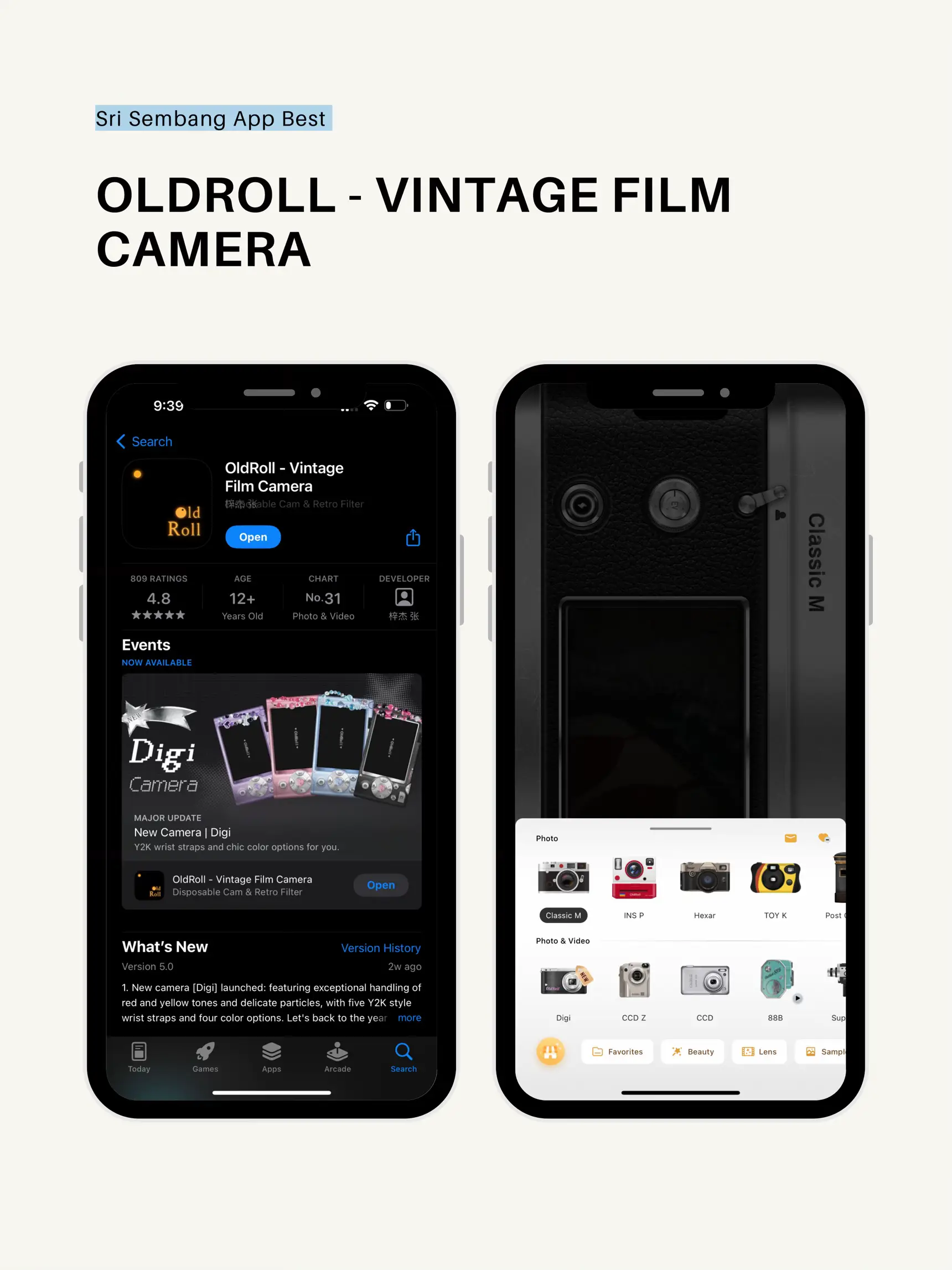 OldRoll - Vintage Film Camera on the App Store