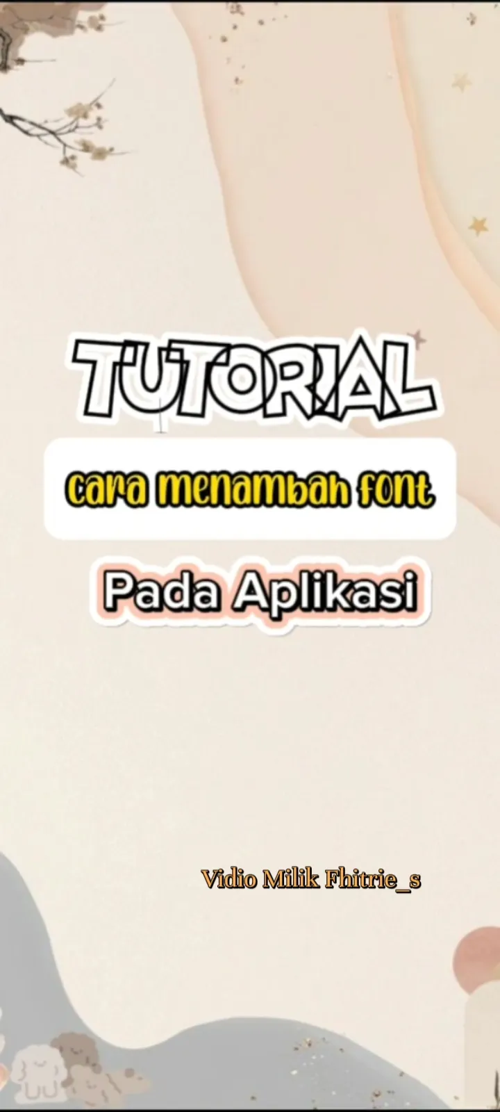 💗 Tutorial Cara Menambah Font pada Aplikasi Capcut | Video ...
