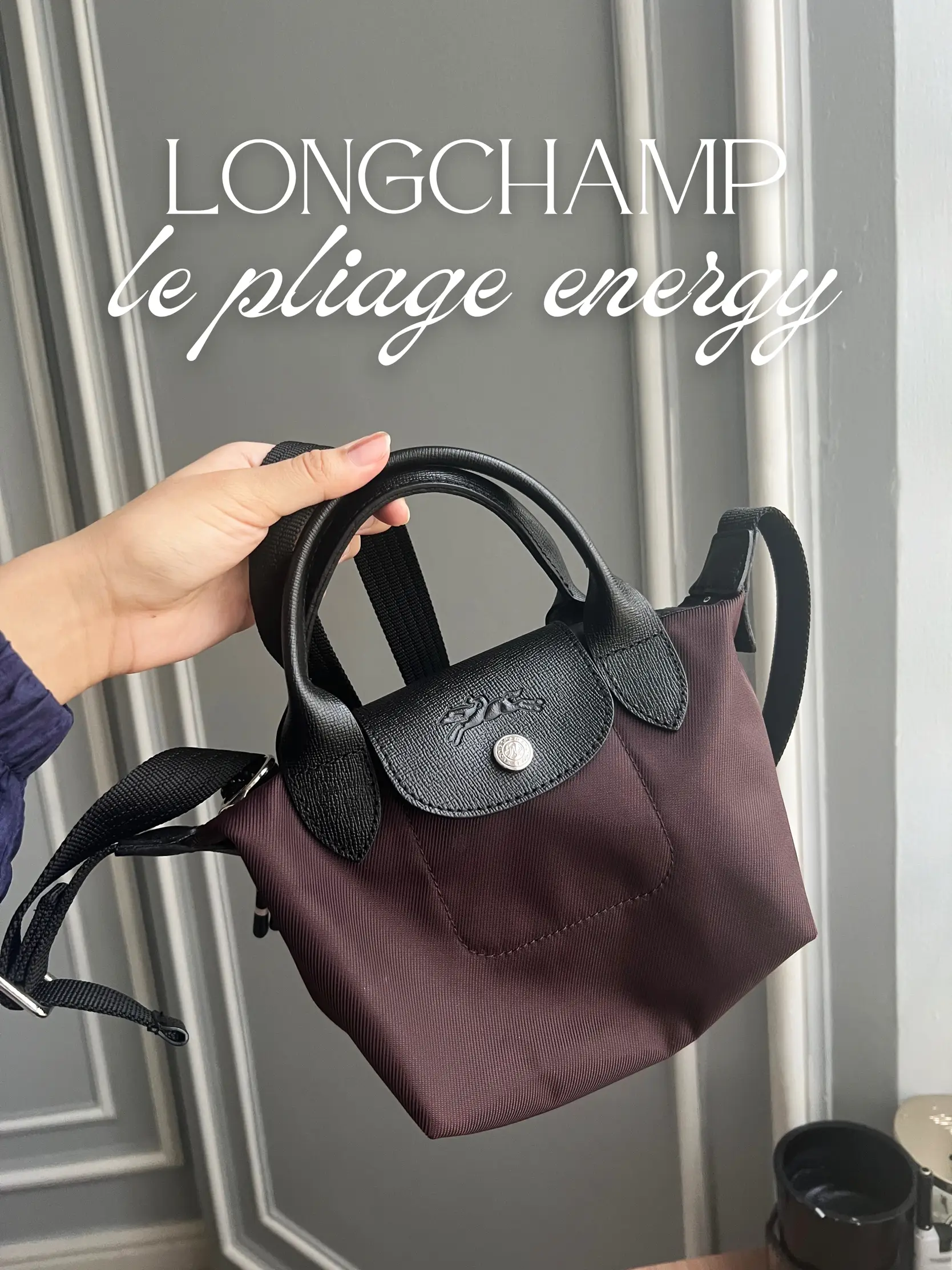 unboxing my lc le pliage city pouch with handle w me<3 #longchamp