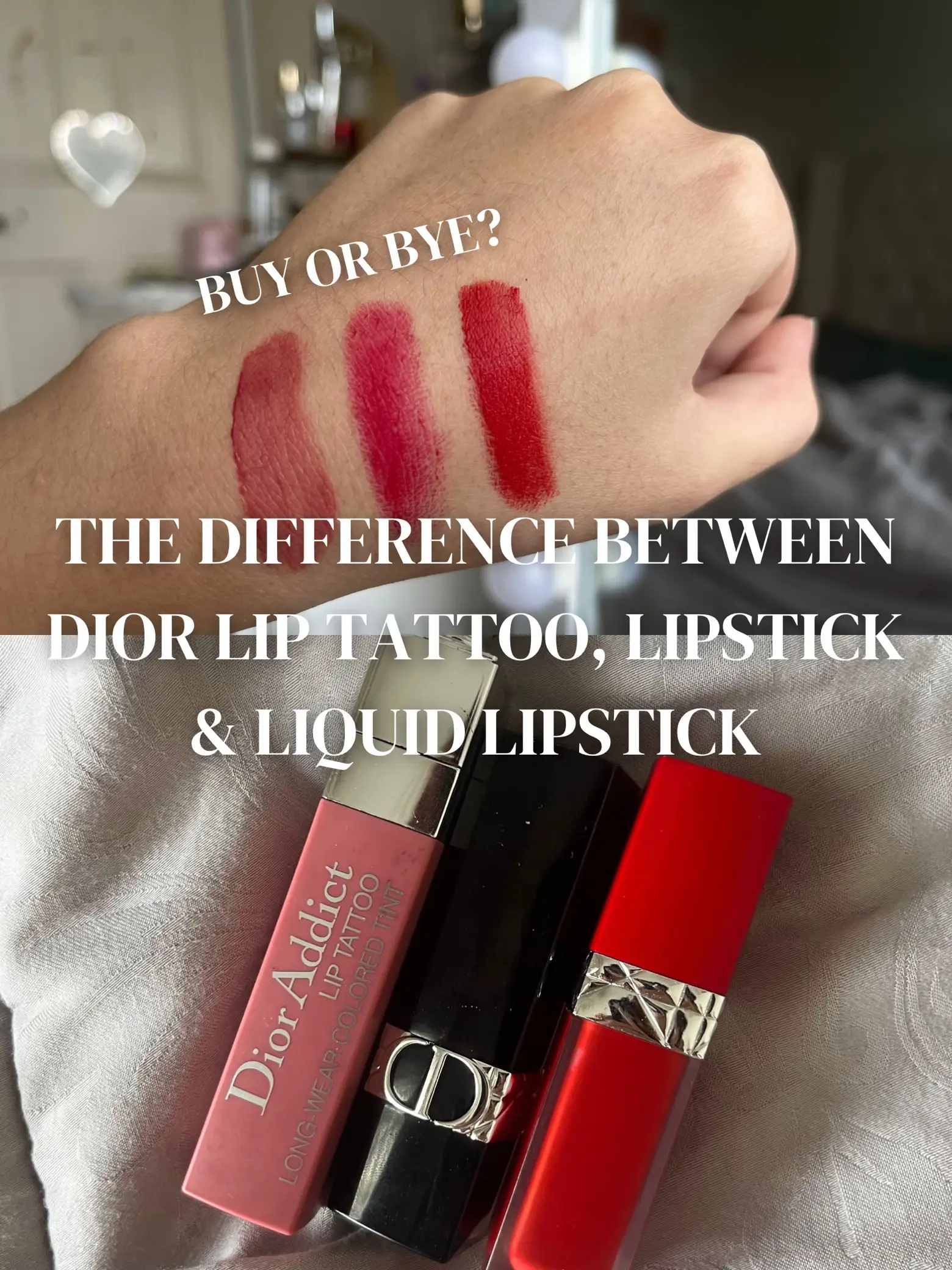 Dior lip tattoo asli dan palsu best sale